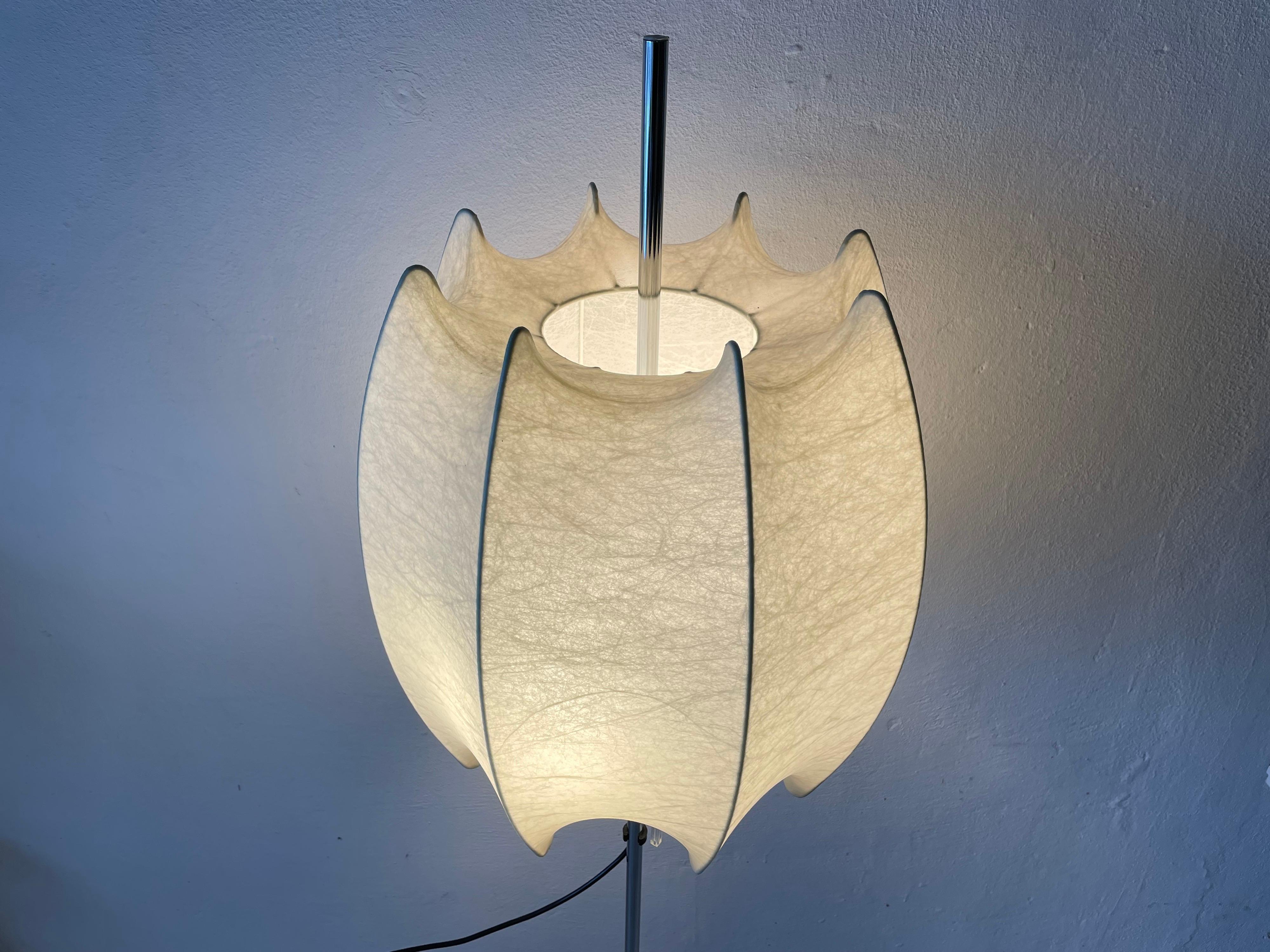 Rare Cocoon Floor Lamp by Goldkant, 1960s Grmany For Sale 6