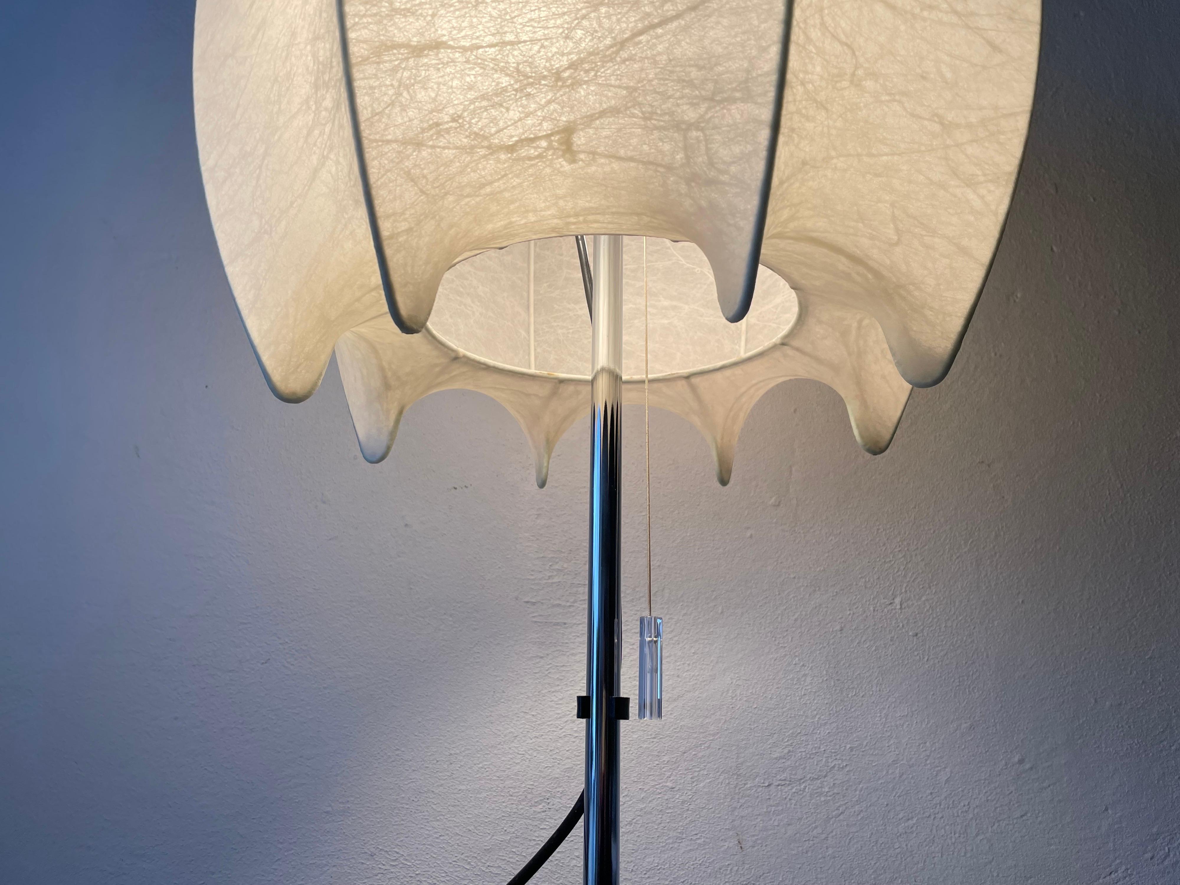 Rare Cocoon Floor Lamp by Goldkant, 1960s Grmany For Sale 8