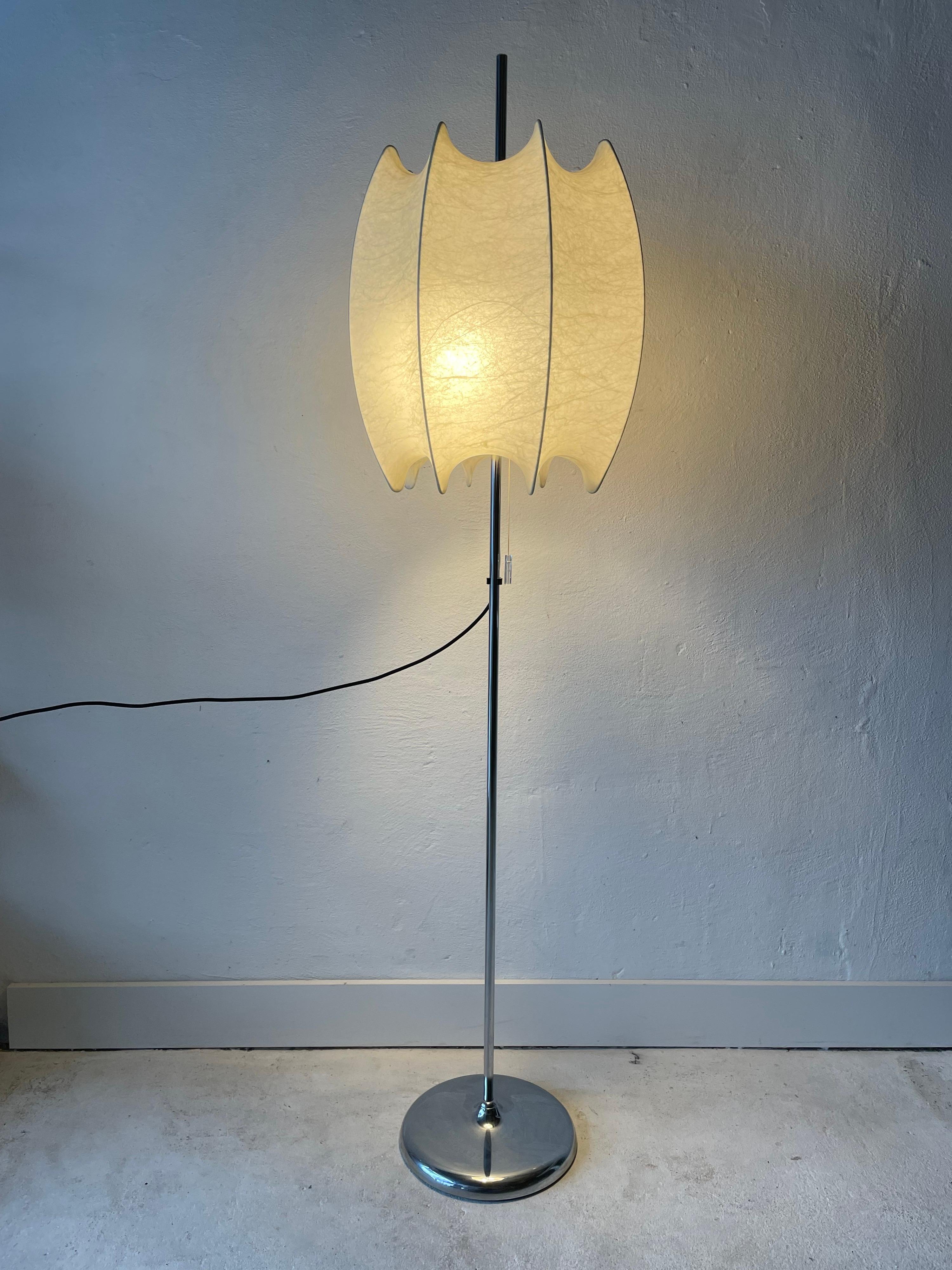 Rare Cocoon Floor Lamp by Goldkant, 1960s Grmany 1