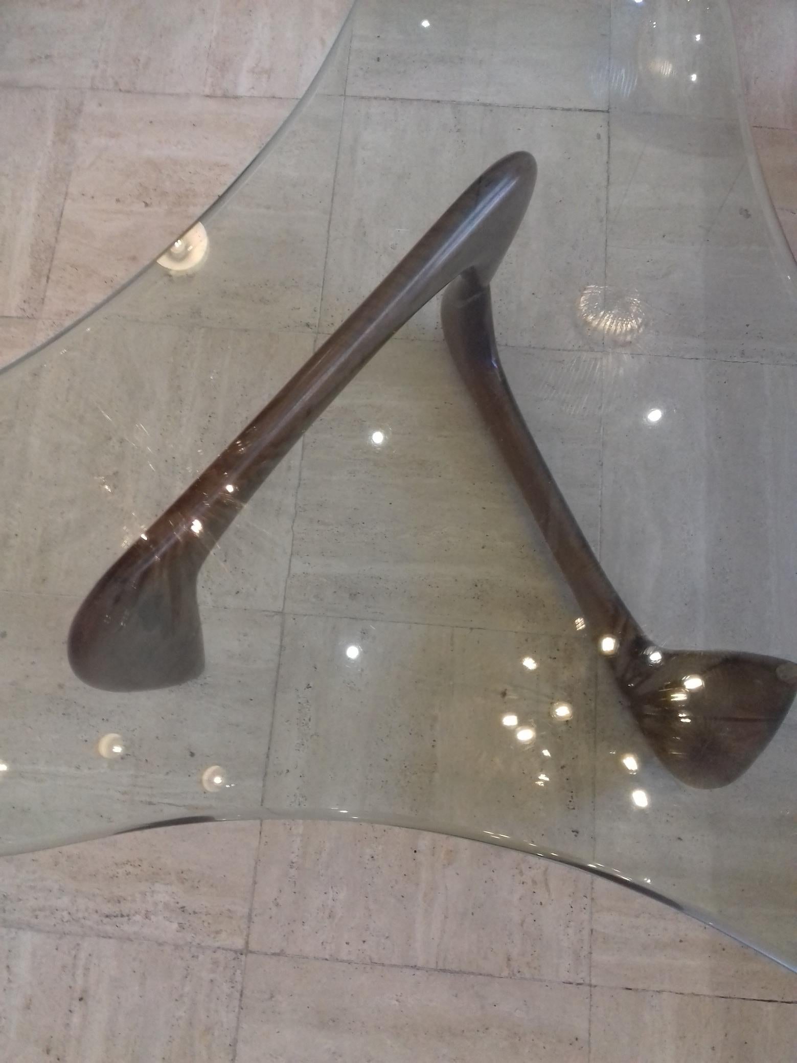 Glass Rare Coffee Table Isamu Noguchi Style, circa 1960