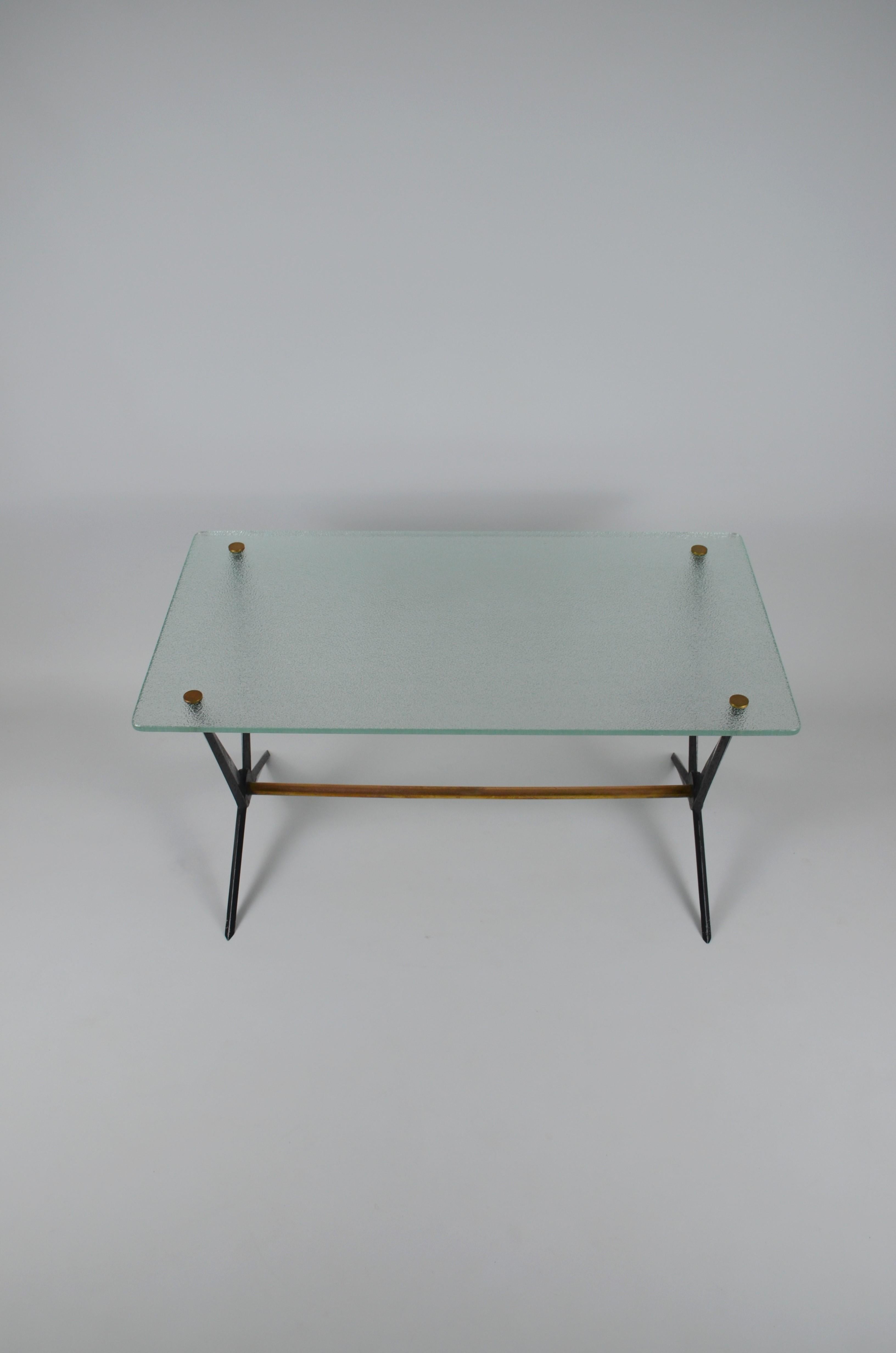 Italian Rare Coffee Table by Angelo Ostuni, Italy, 1950s