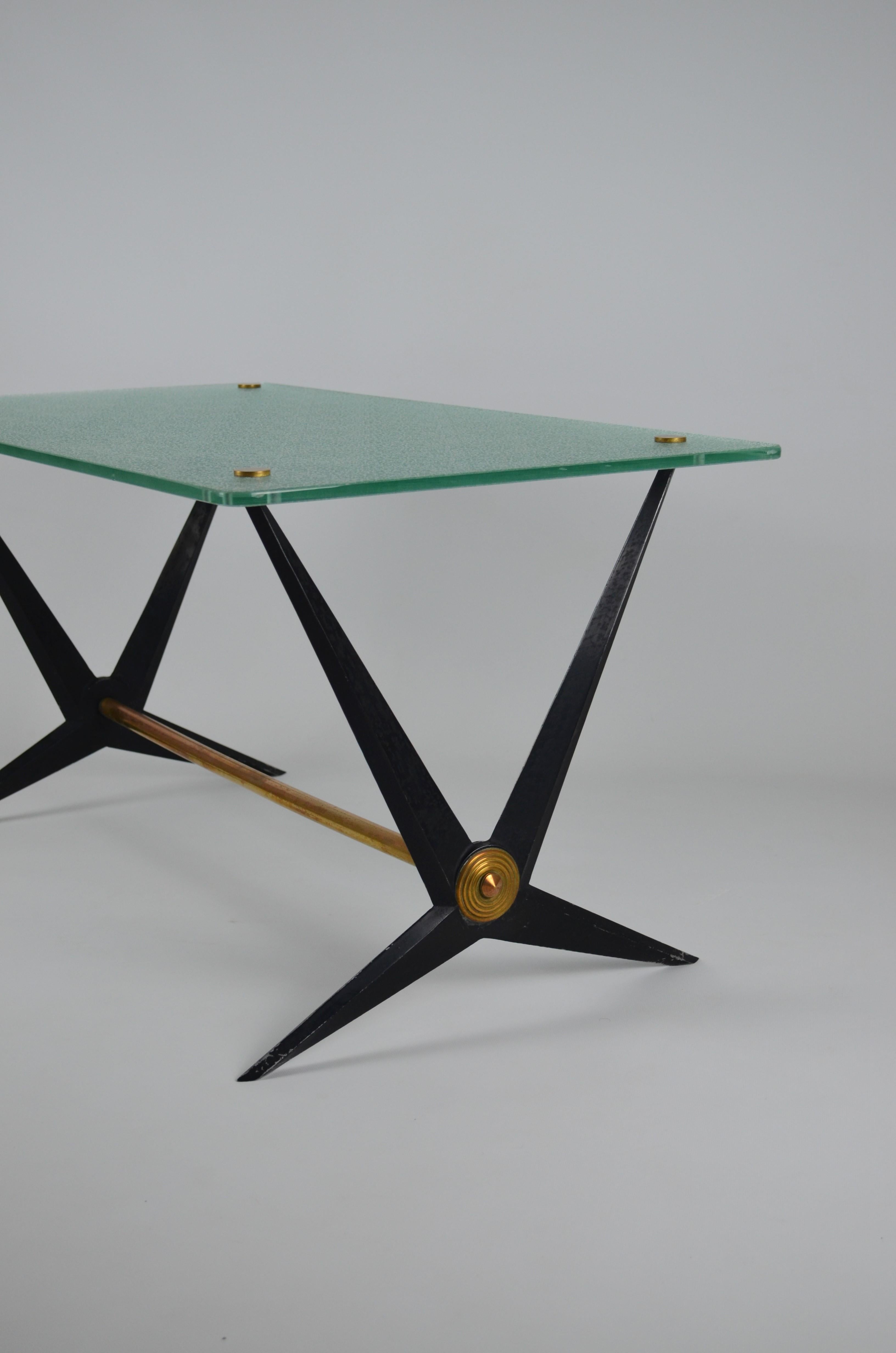 Rare Coffee Table by Angelo Ostuni, Italy, 1950s In Good Condition In Marinha Grande, PT