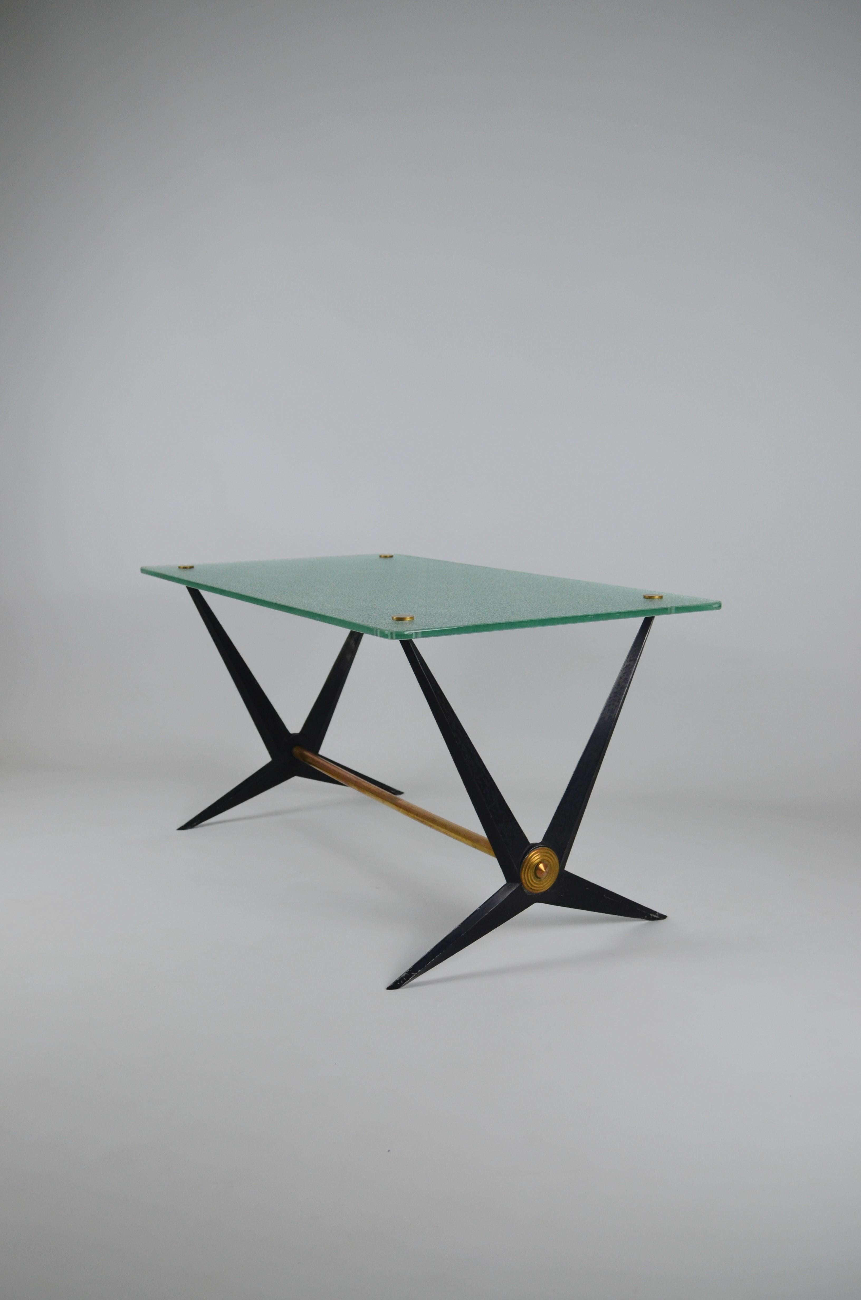 Mid-20th Century Rare Coffee Table by Angelo Ostuni, Italy, 1950s