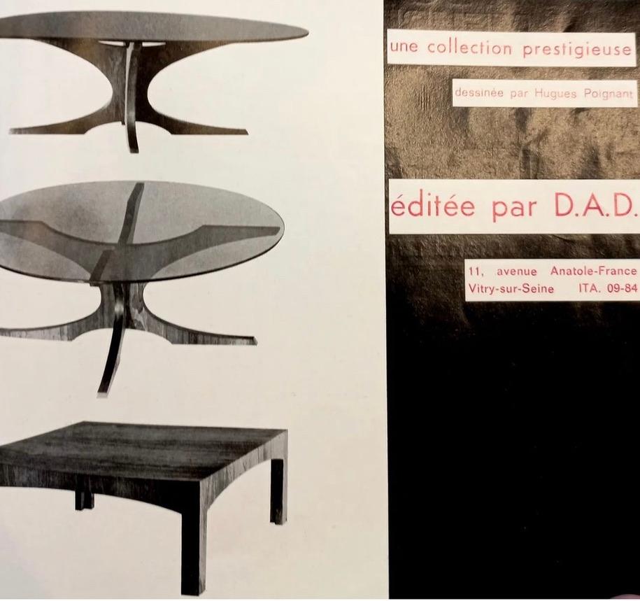 Table basse rare de Hugues Poignant Bon état - En vente à PARIS, FR