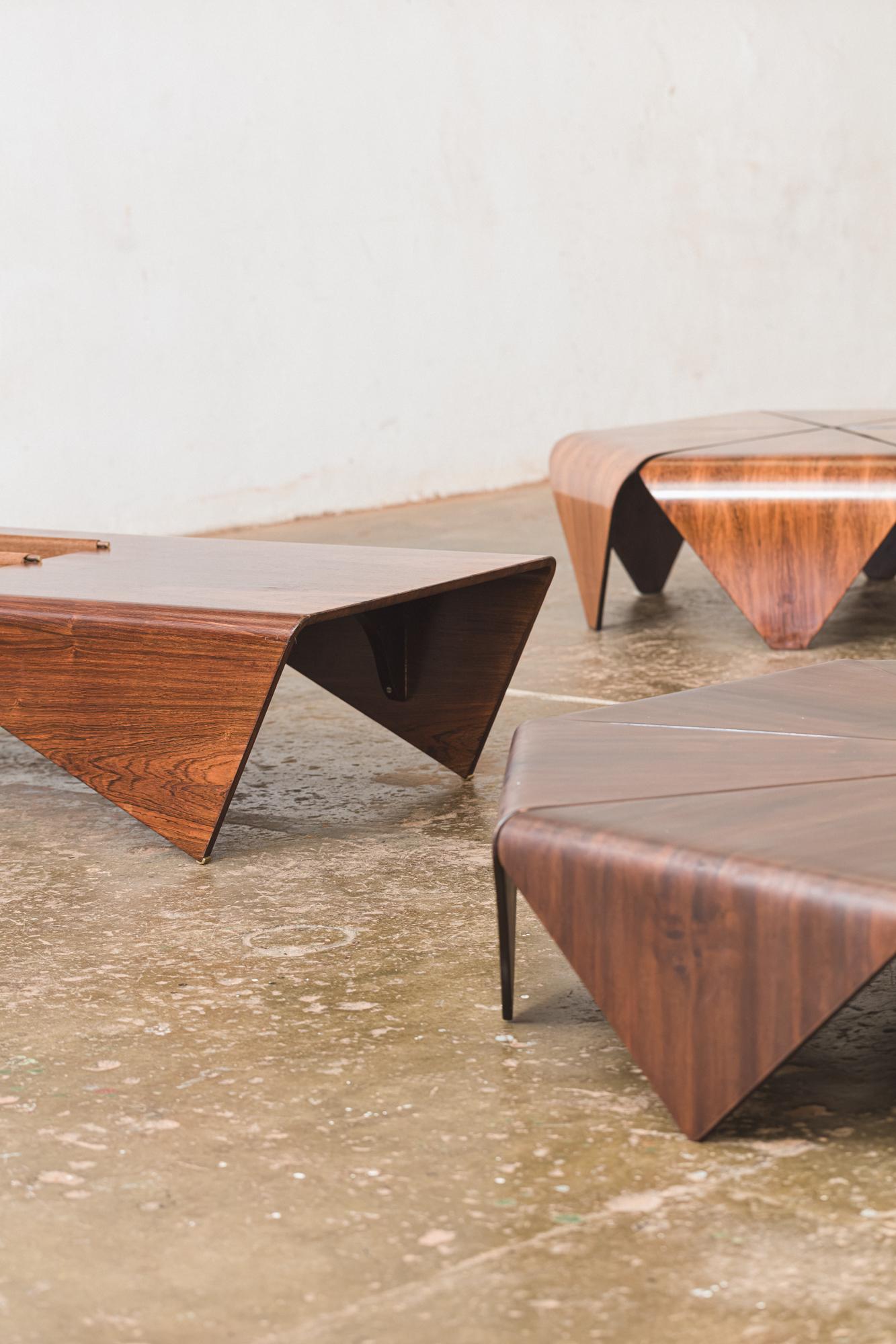 Legno Raro tavolino da caffè di Jorge Zalszupin in vendita