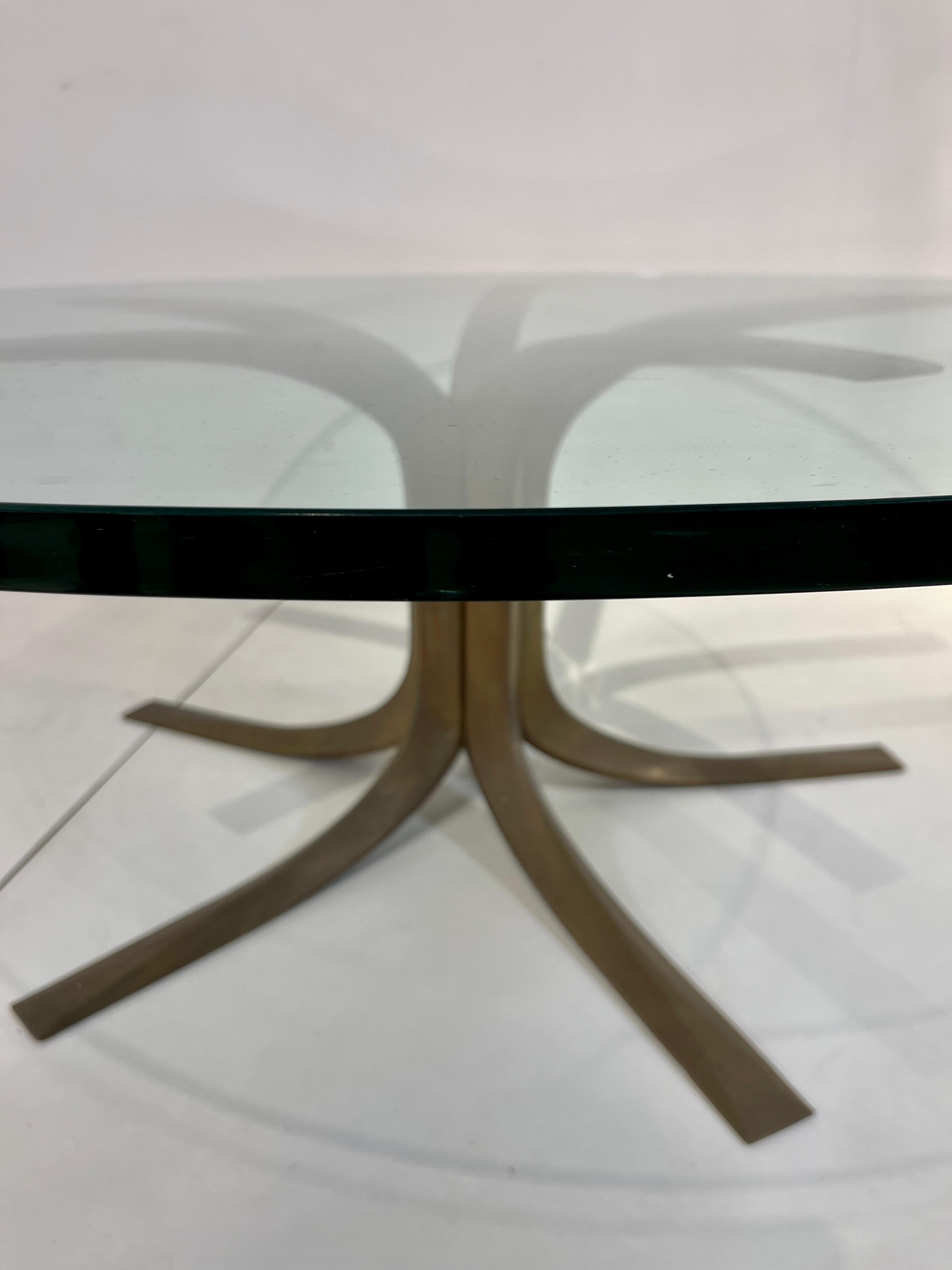 Rare Coffee Table by Jules Wabbes circa 1960 For Sale 1