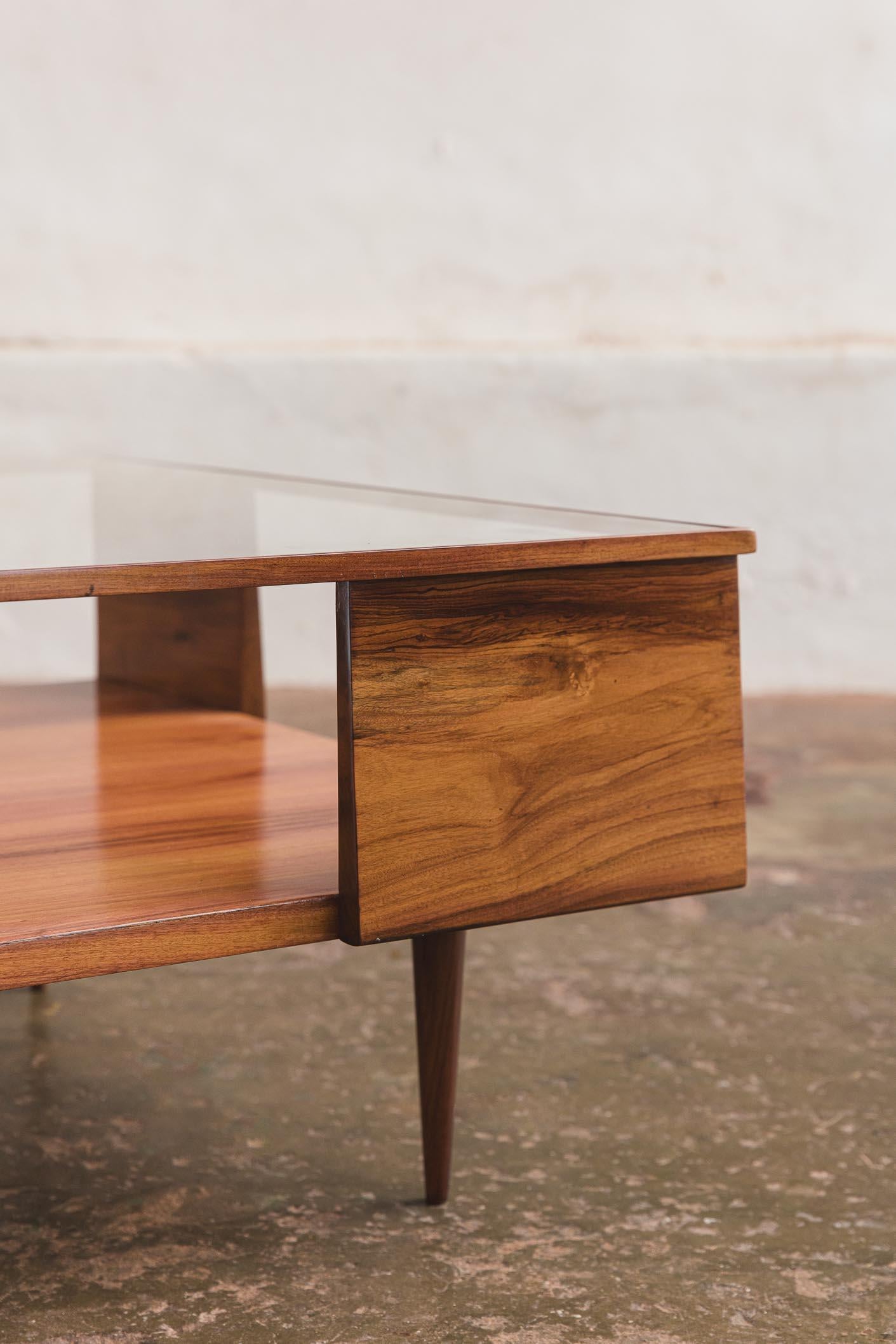 Hardwood Rare coffee table by Martin Eisler For Sale