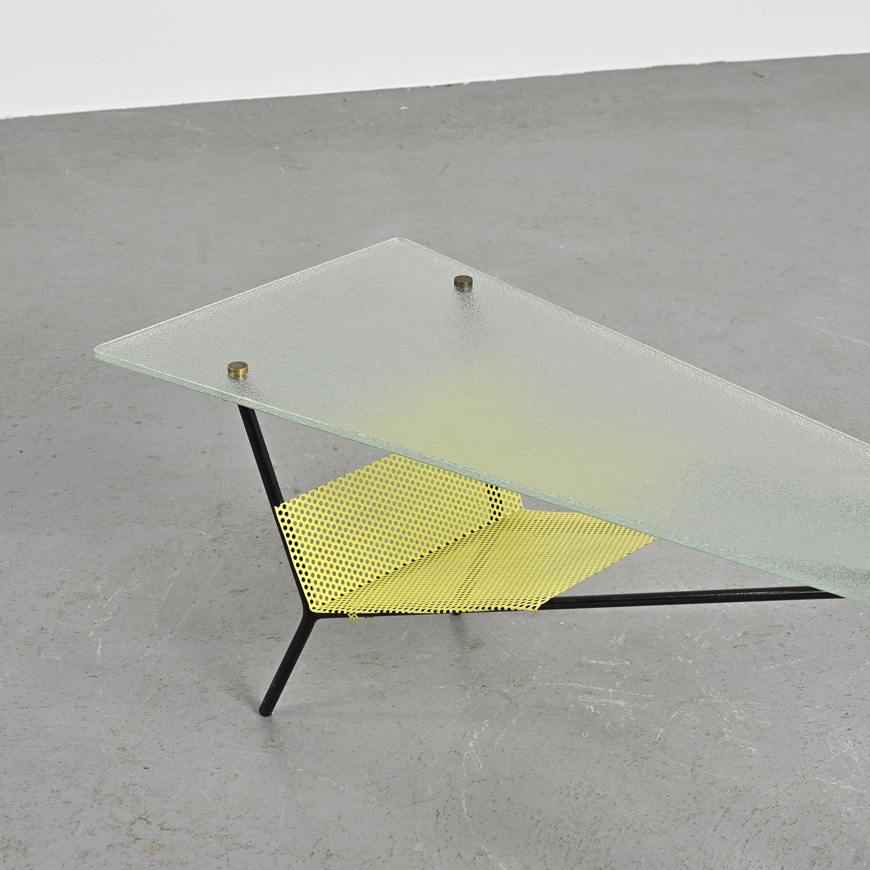 French Rare Coffee Table by Robert Mathieu, France ca. 1950