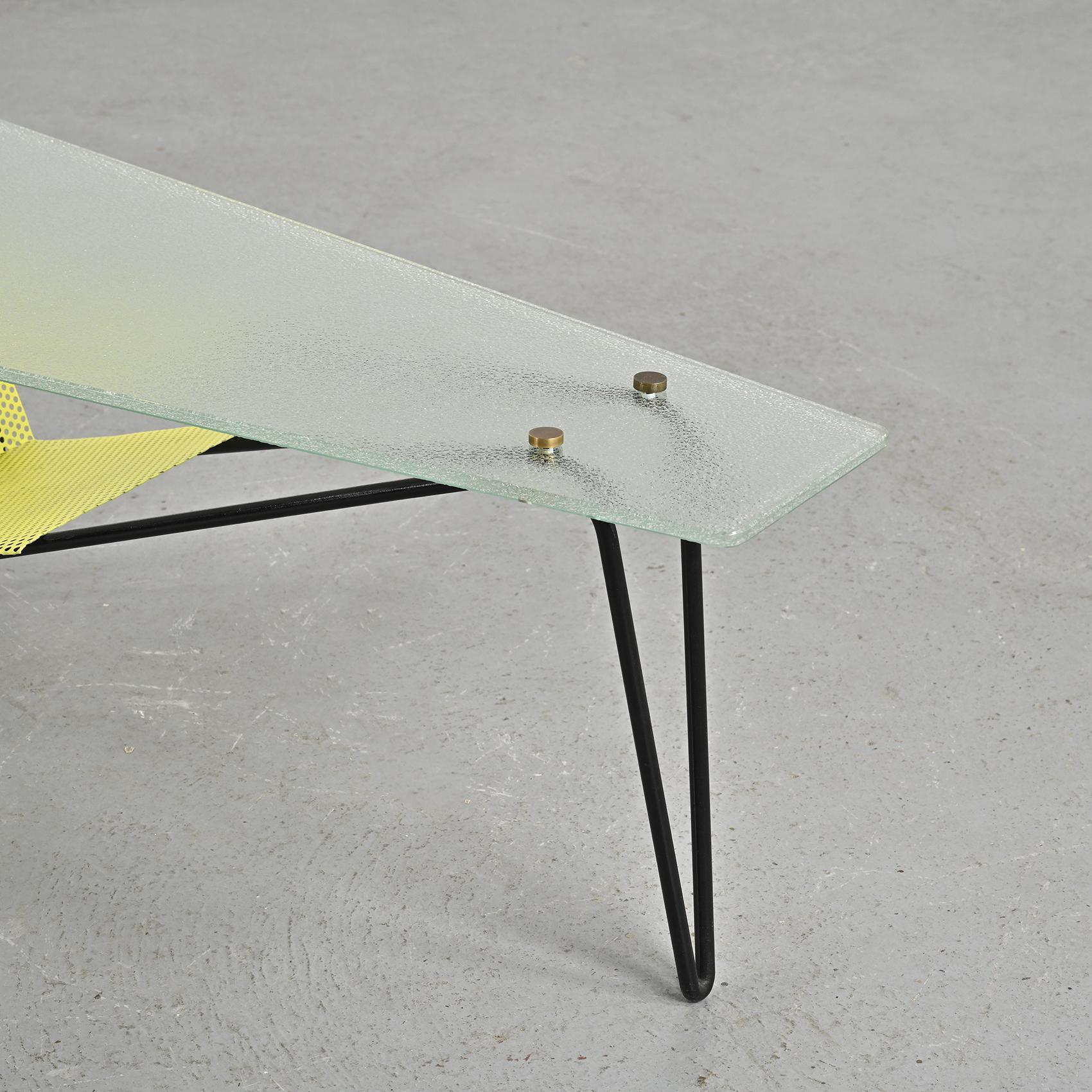 Rare Coffee Table by Robert Mathieu, France ca. 1950 In Good Condition In VILLEURBANNE, FR