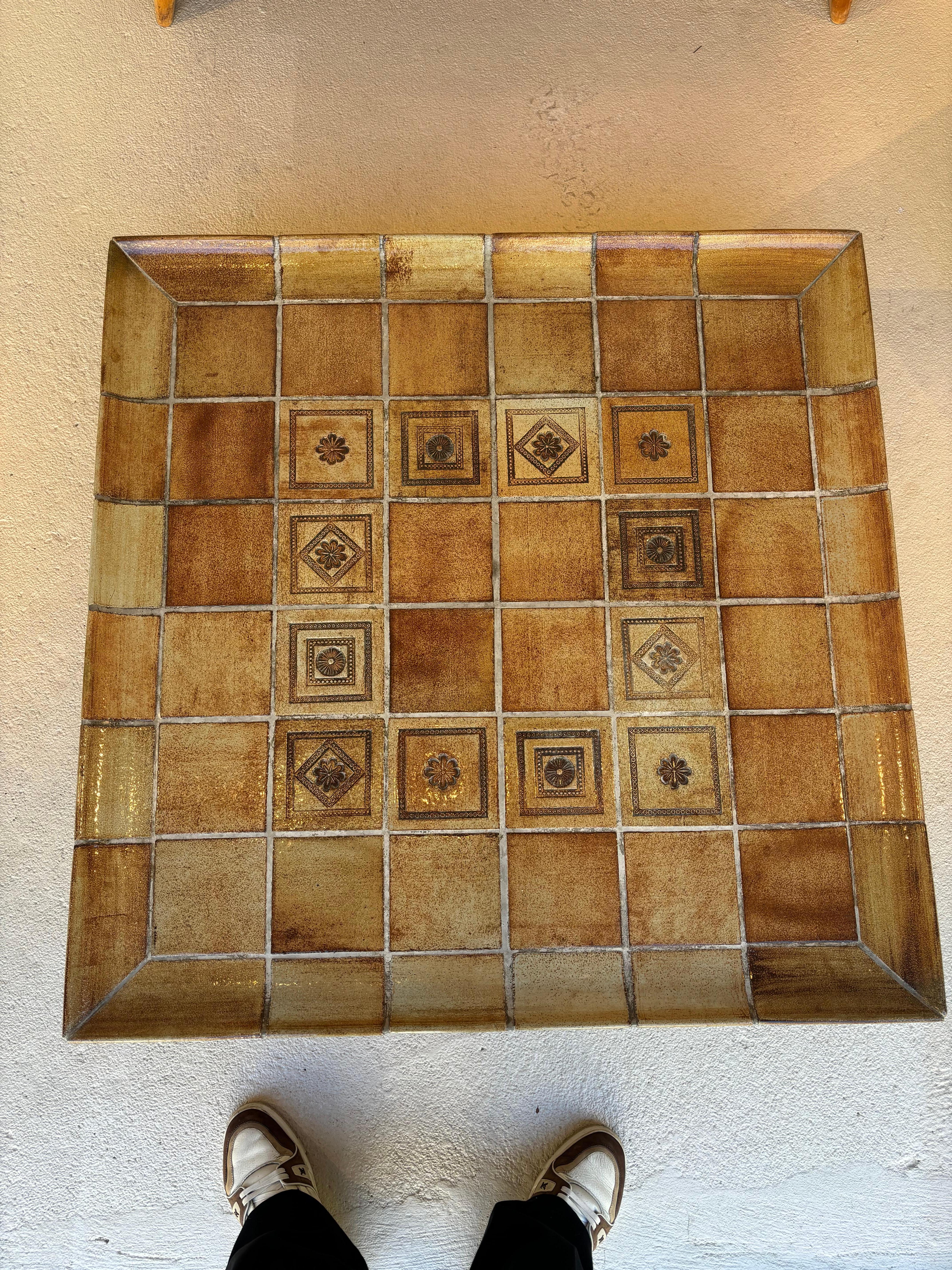 Modern Rare coffee table cuvette par Roger Capron largest model