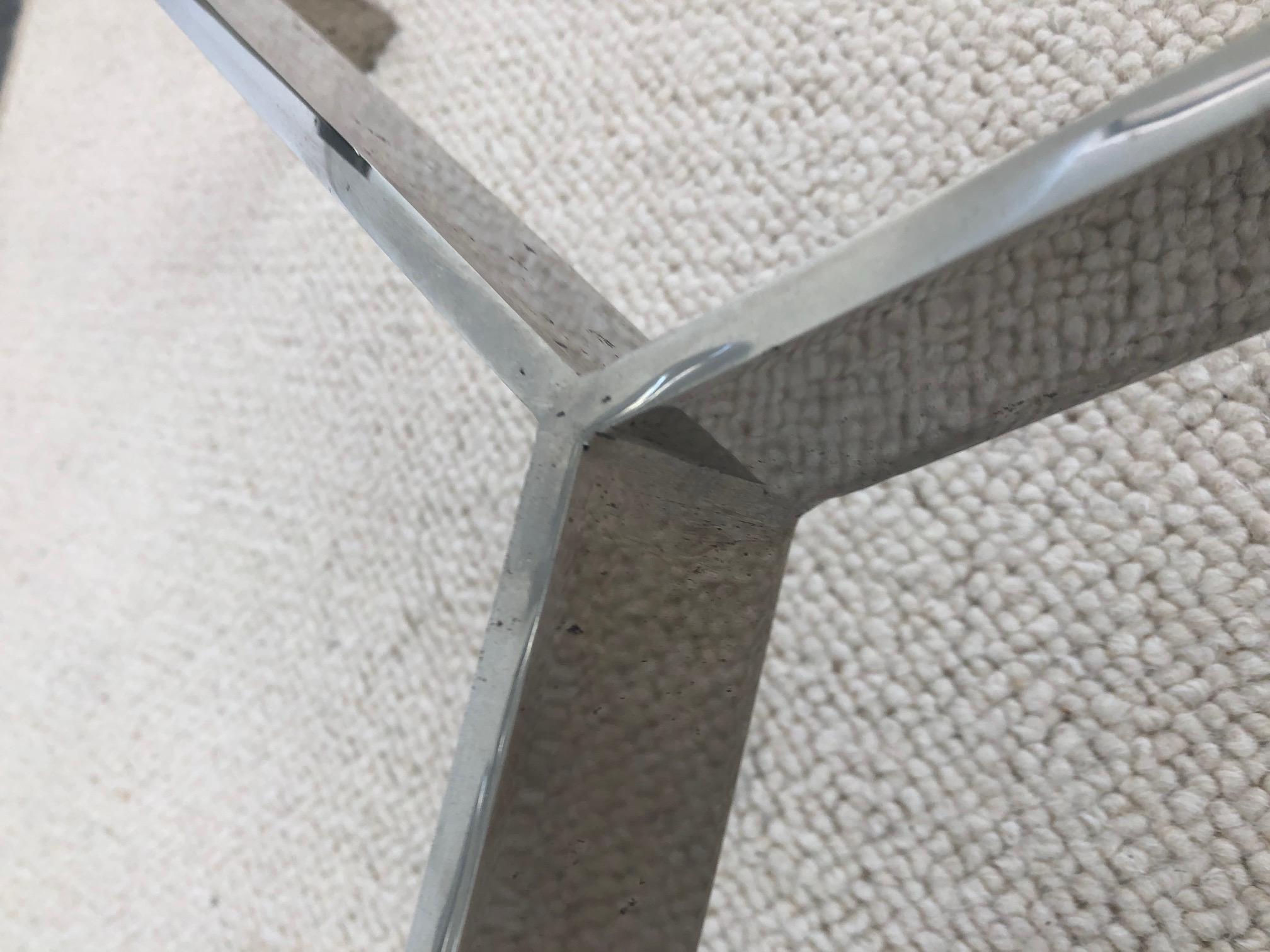 Verre Rare table basse design Robert The Mathieu datant des années 50 en vente