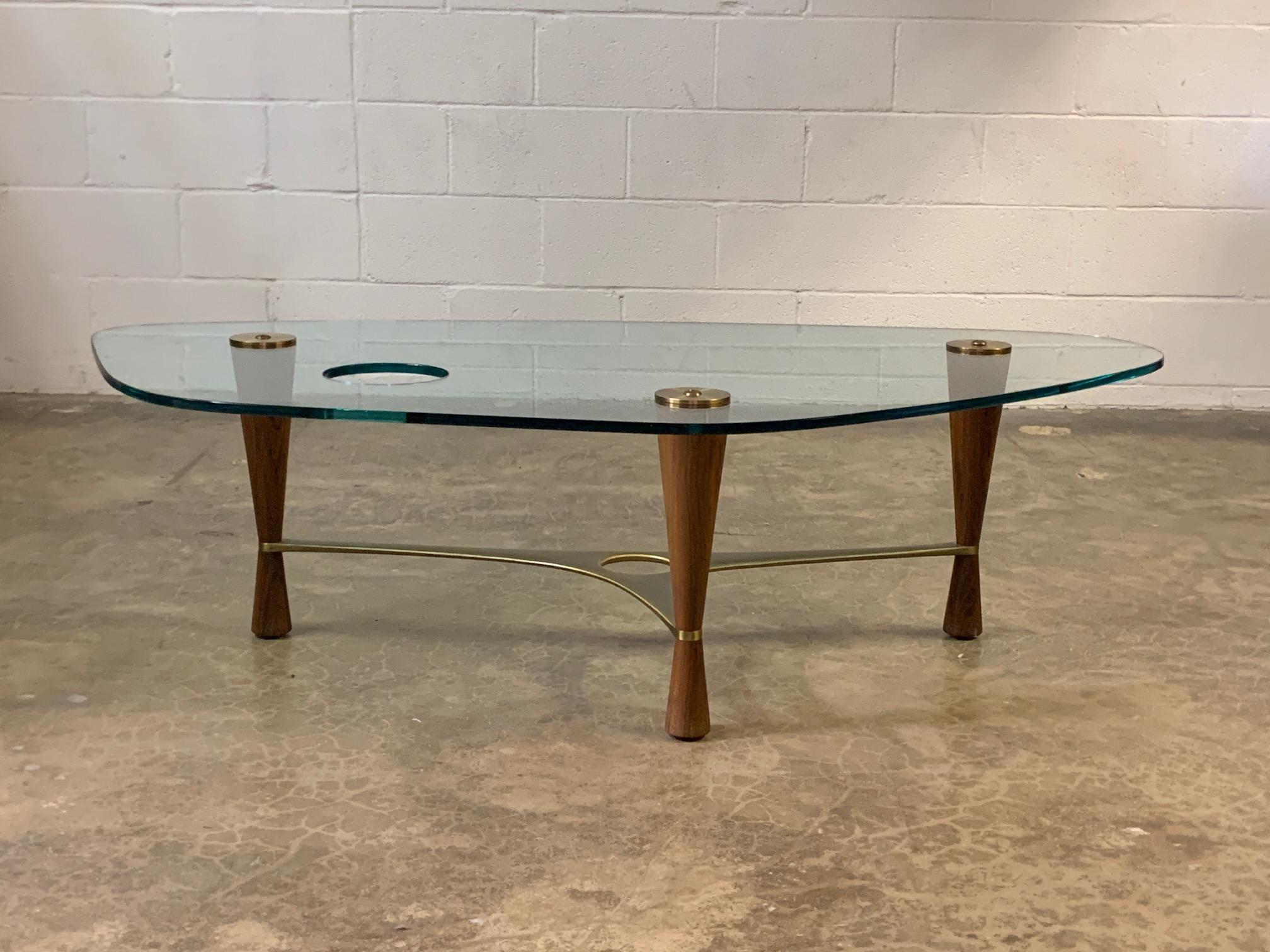 Rare Coffee Table Designed by Edward Wormley for Dunbar In Good Condition In Dallas, TX
