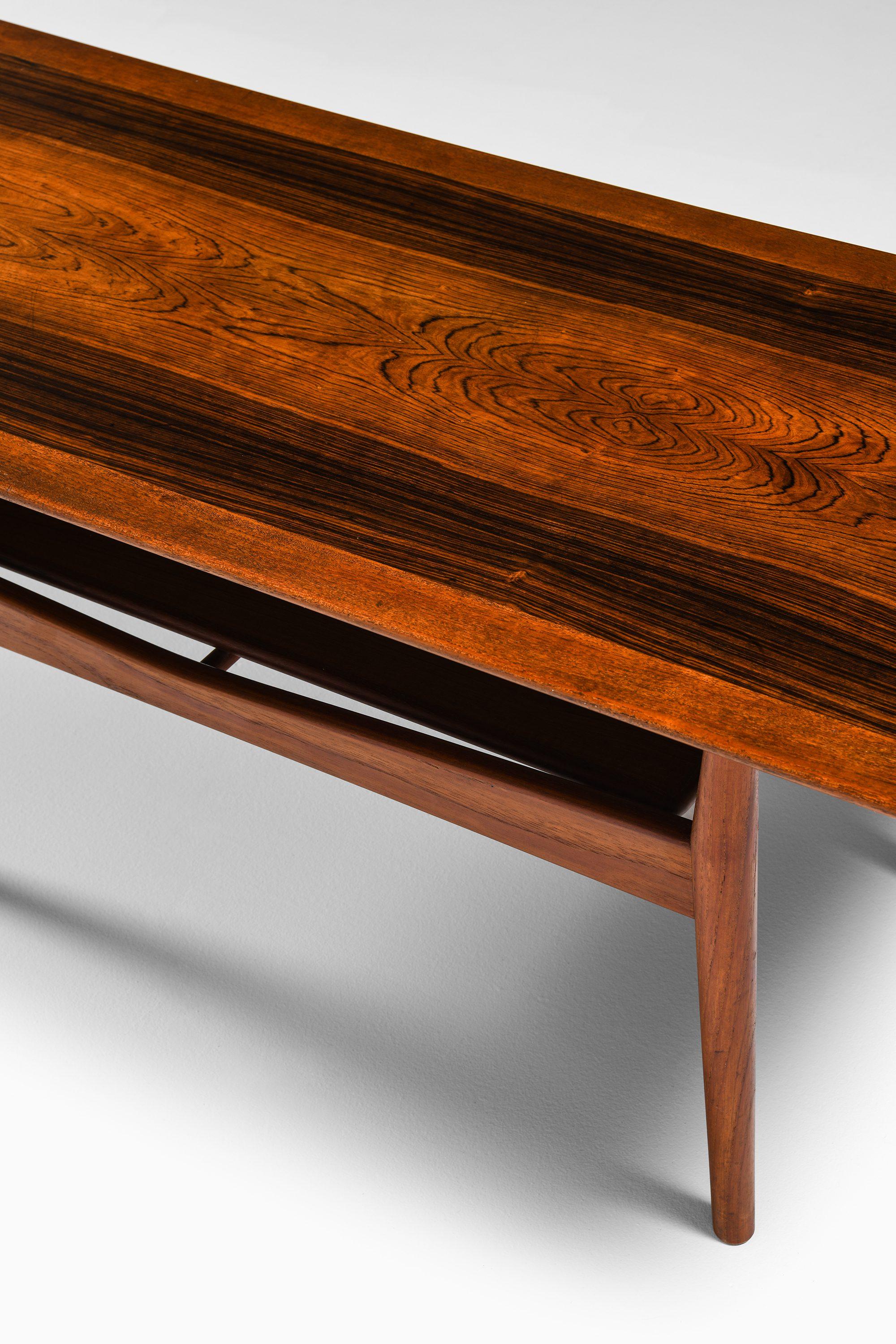 20th Century Rare Coffee Table in Teak and Rosewood by Aksel Bender Madsen, 1960's