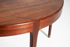 Table basse rare en teck, architecte danois, années 1960