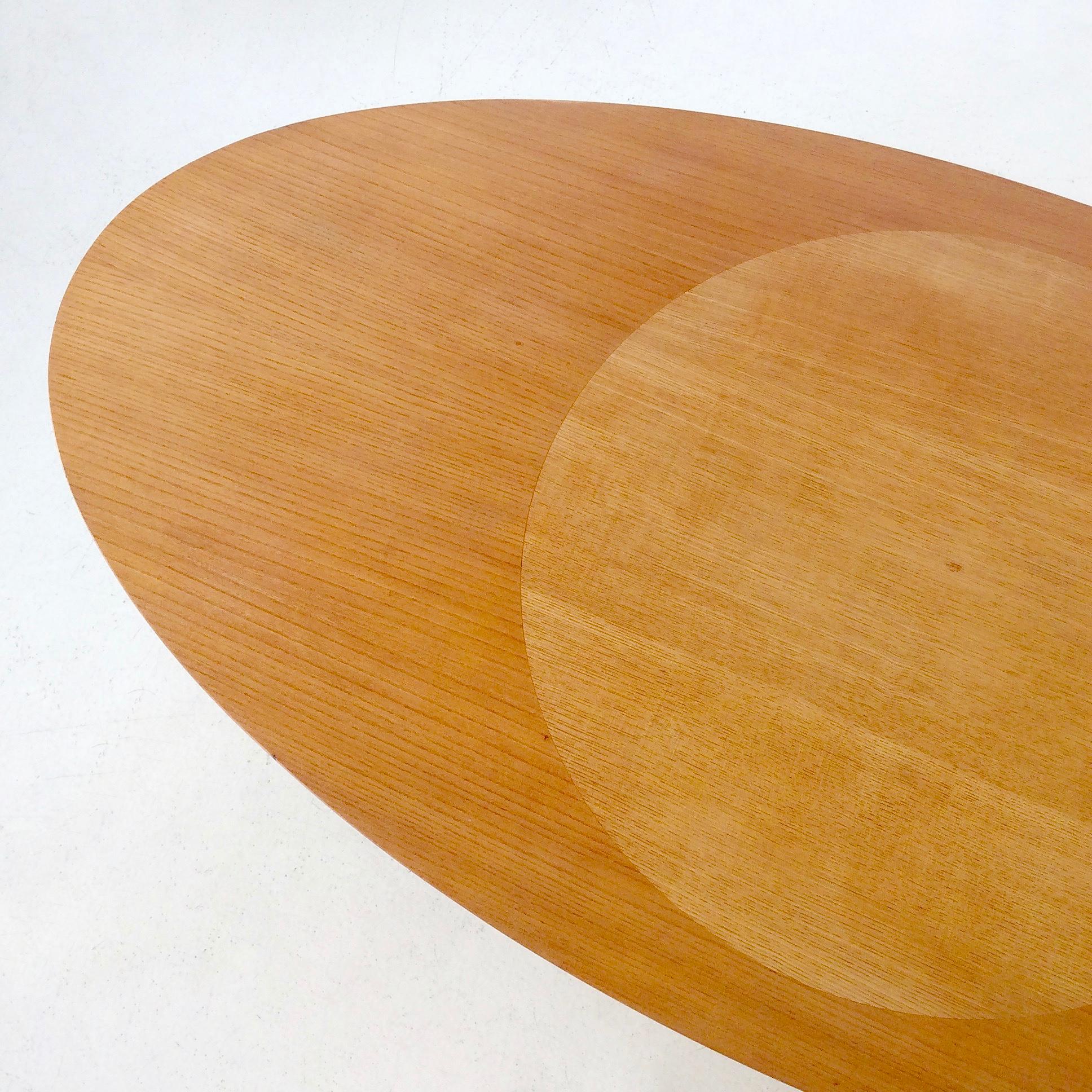 Mid-20th Century Rare Coffee Table Ovalette Model by Ilmari Tapiovaara, circa 1954, Finland