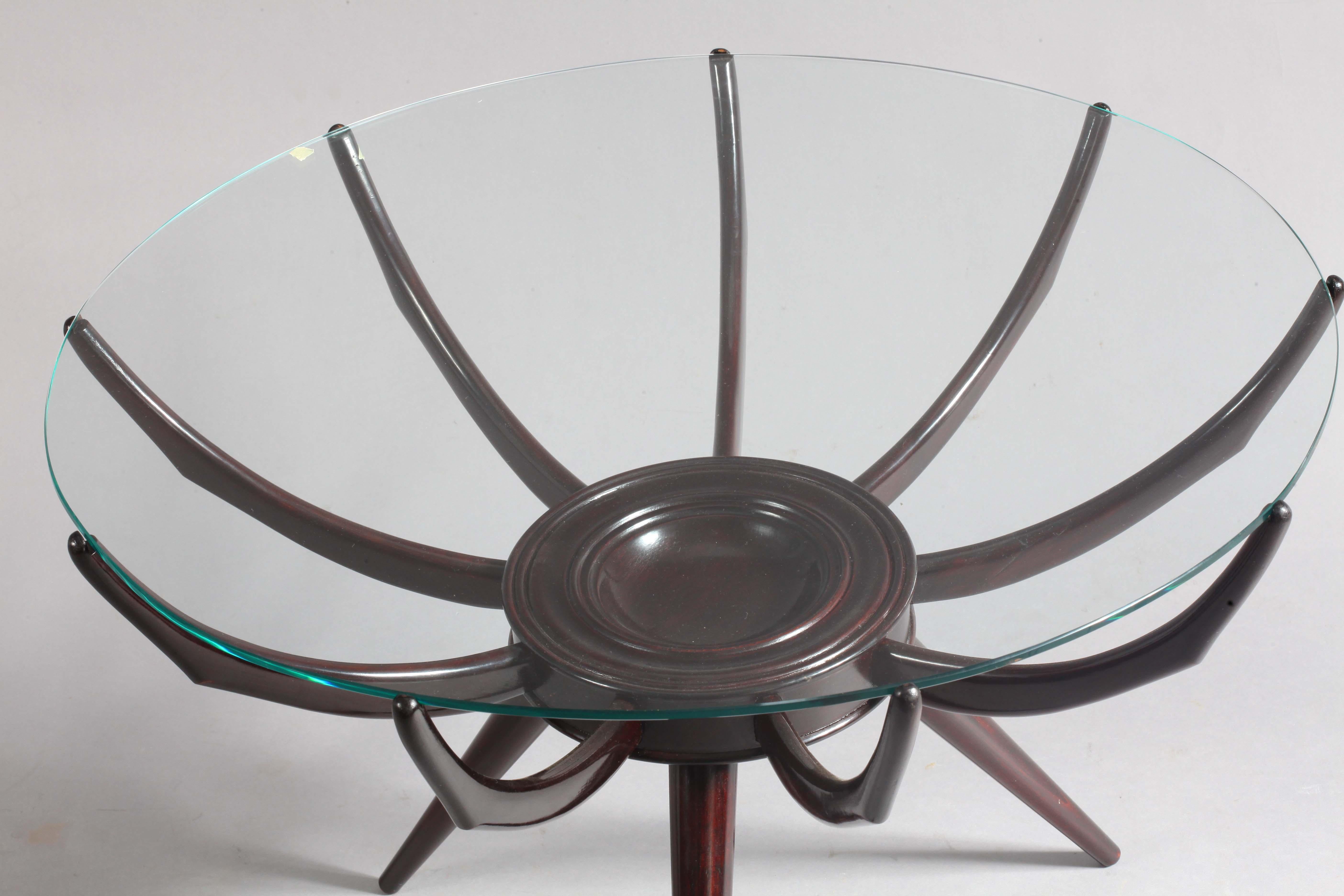 Rare Coffee Table Modell Spider Carlo de Carli, Italy, 1950 In Good Condition In Vienna, Vienna