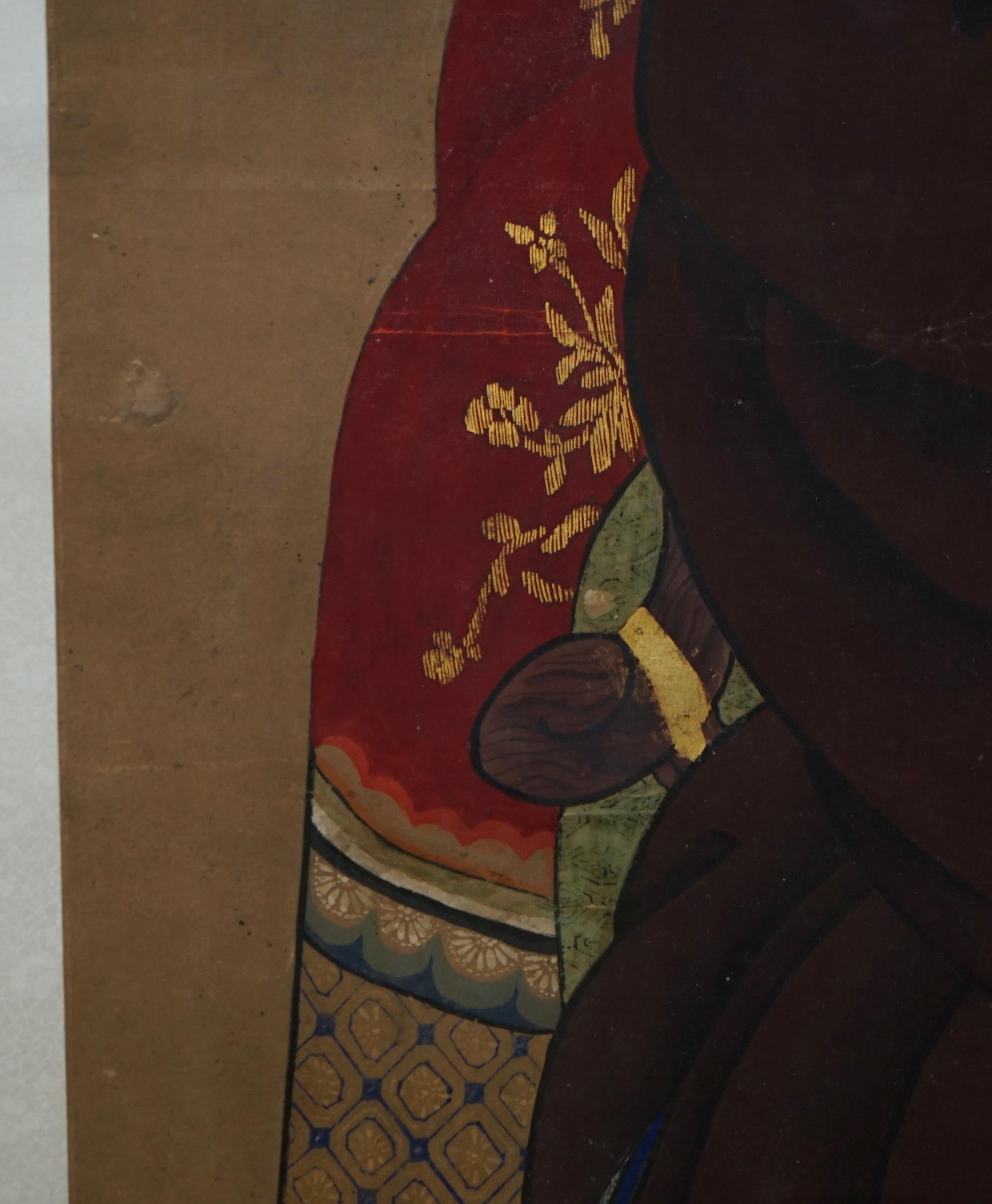 RARES & SAMMELBARES 2,4 METER HOHES ANTiQUE CIRCA 1860 CHINESISCHES ANCESTRAL PORTRAIT im Angebot 12