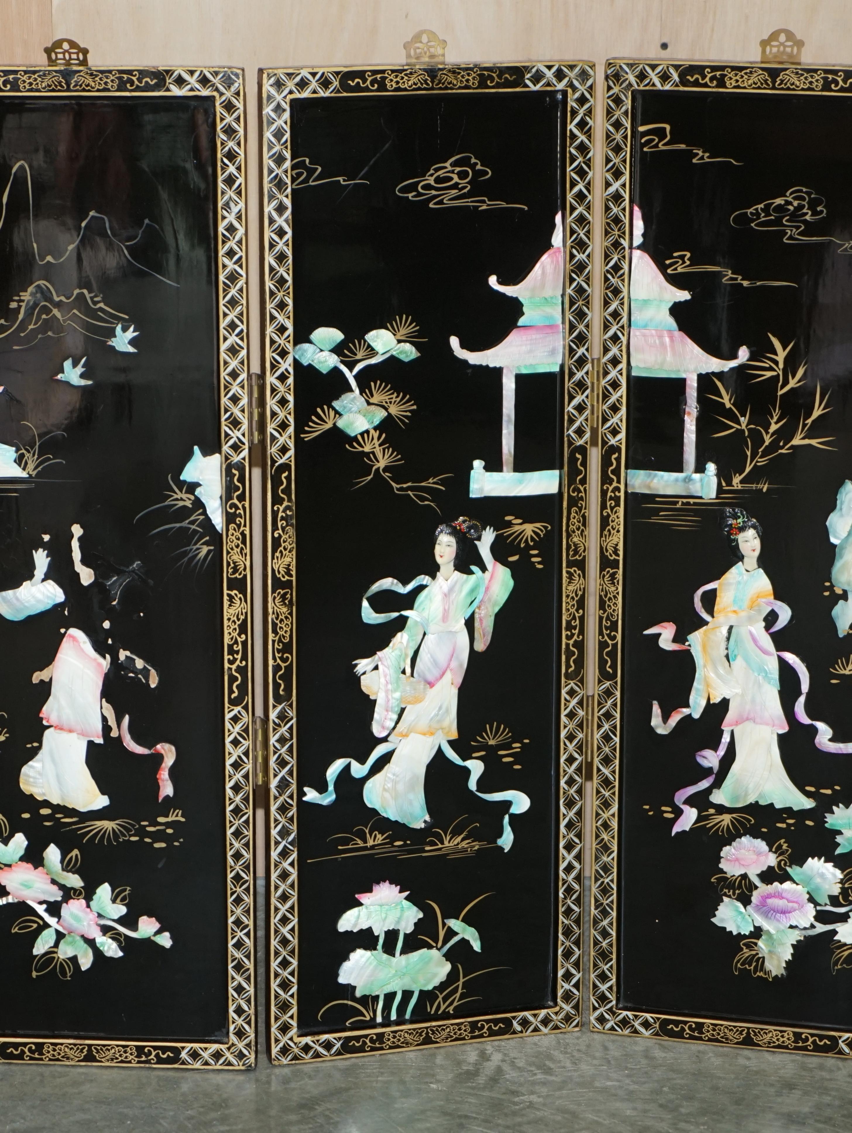 Chinesischer Export Speckstein Folding Screen Raumtrenner im Angebot 1