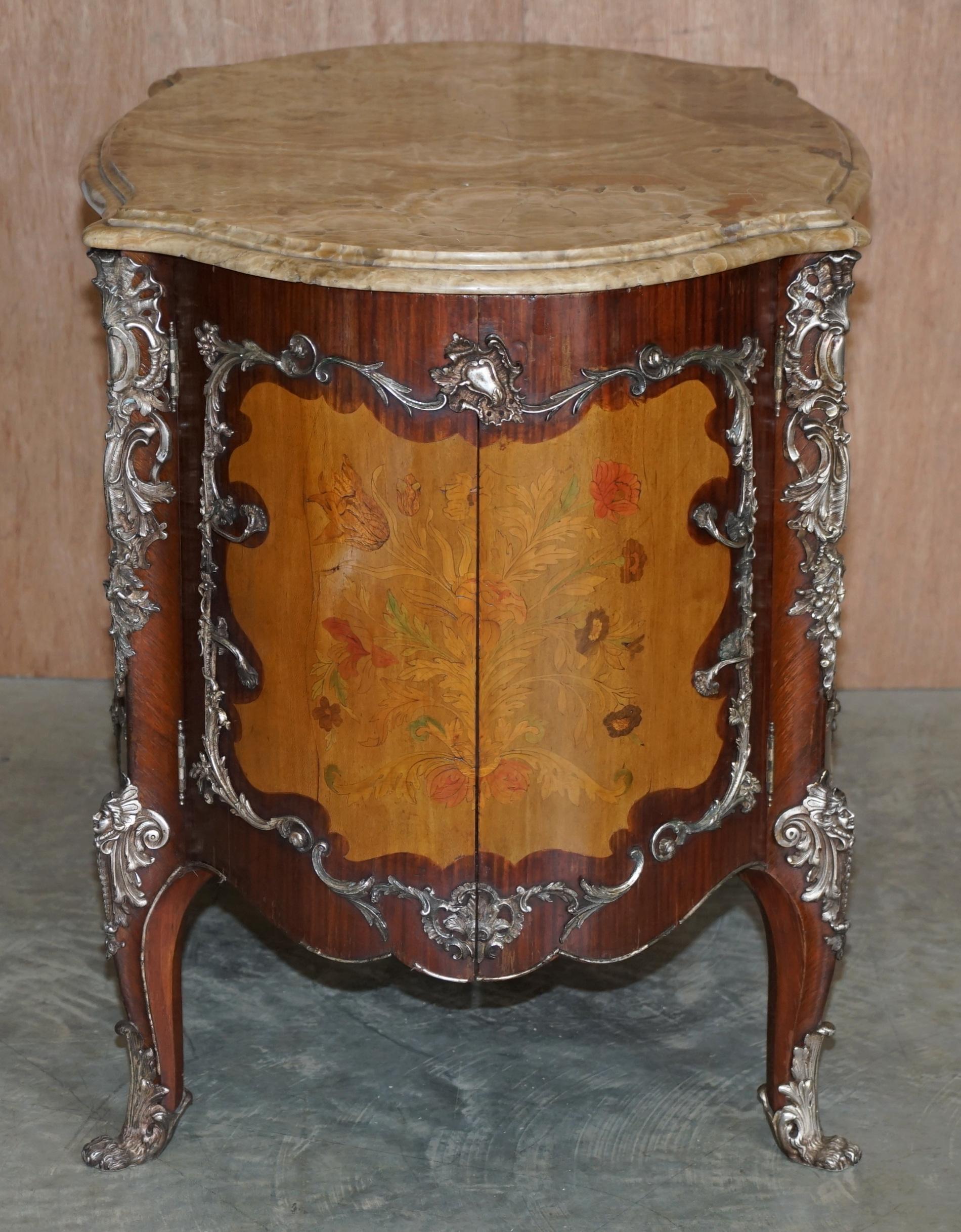 Rare & Collective Germain Landrin circa 1750 French Marble Kingwood Sideboard en vente 4