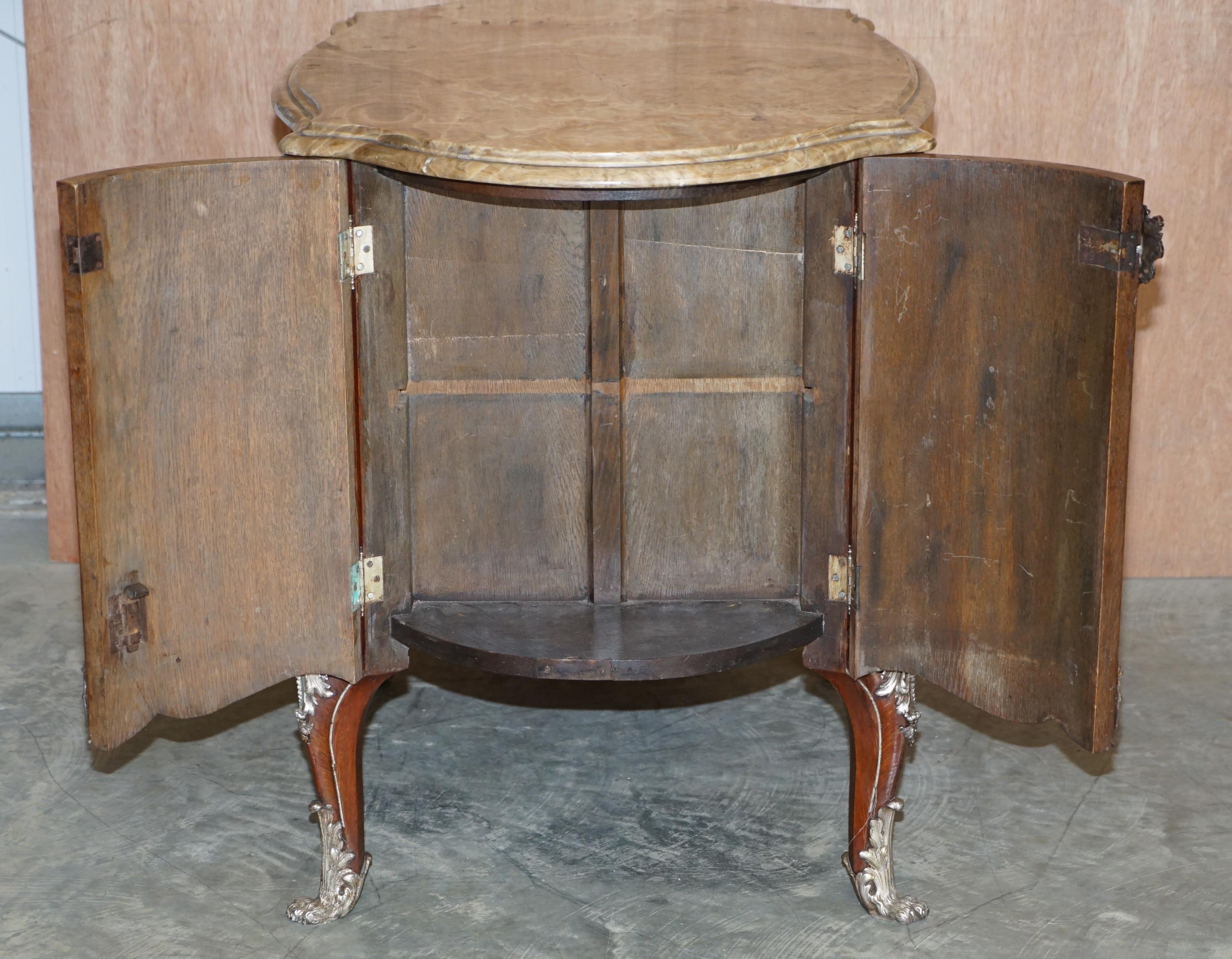 Seltene & sammelbare Germain Landrin circa 1750 Französisch Marmor Kingwood Sideboard im Angebot 11