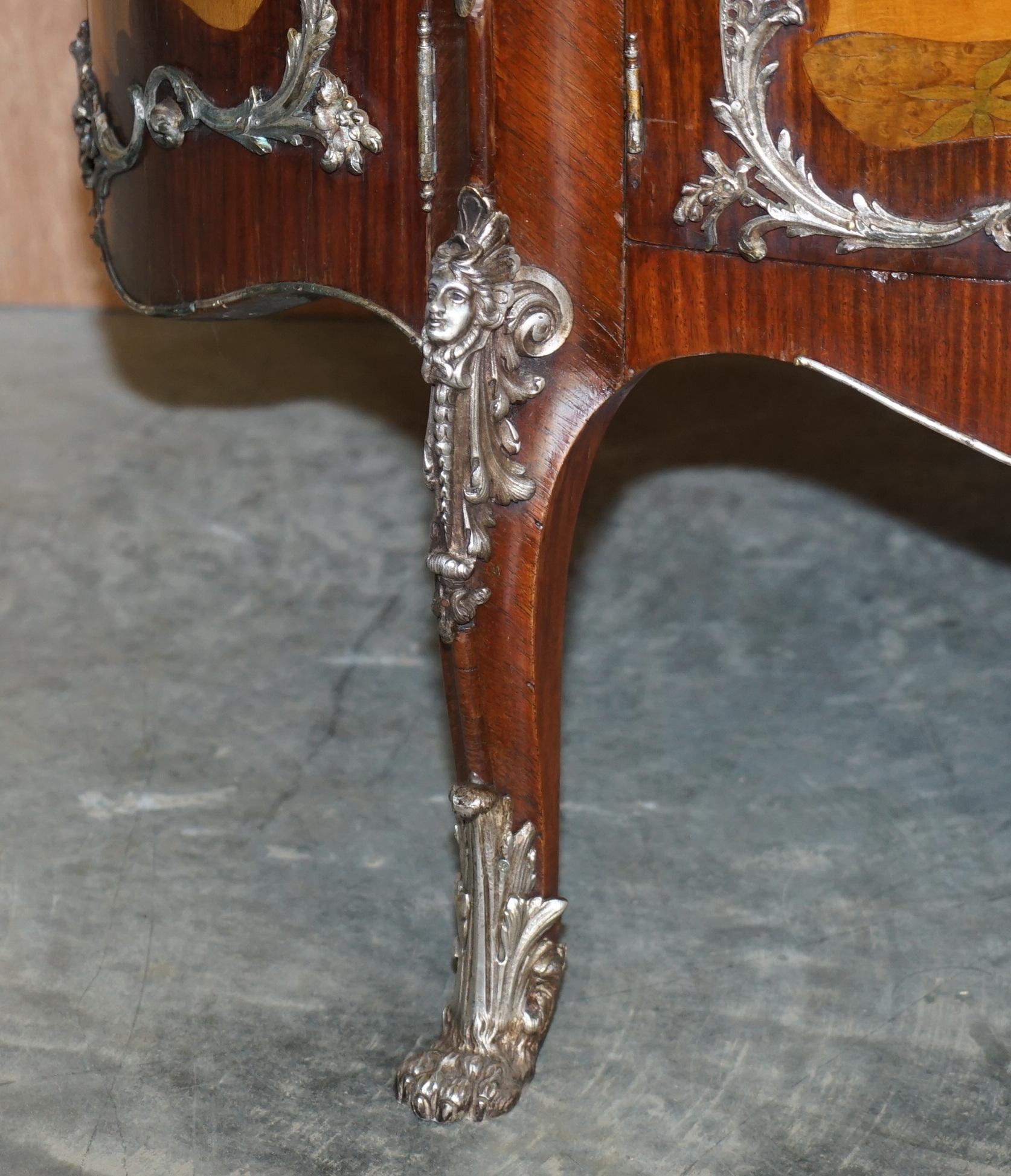 Rare & Collectable Germain Landrin circa 1750 French Marble Kingwood Sideboard For Sale 1
