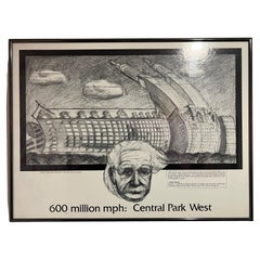 Rare Collectible Poster 600 Million mph, Central Park West Albert Einstein
