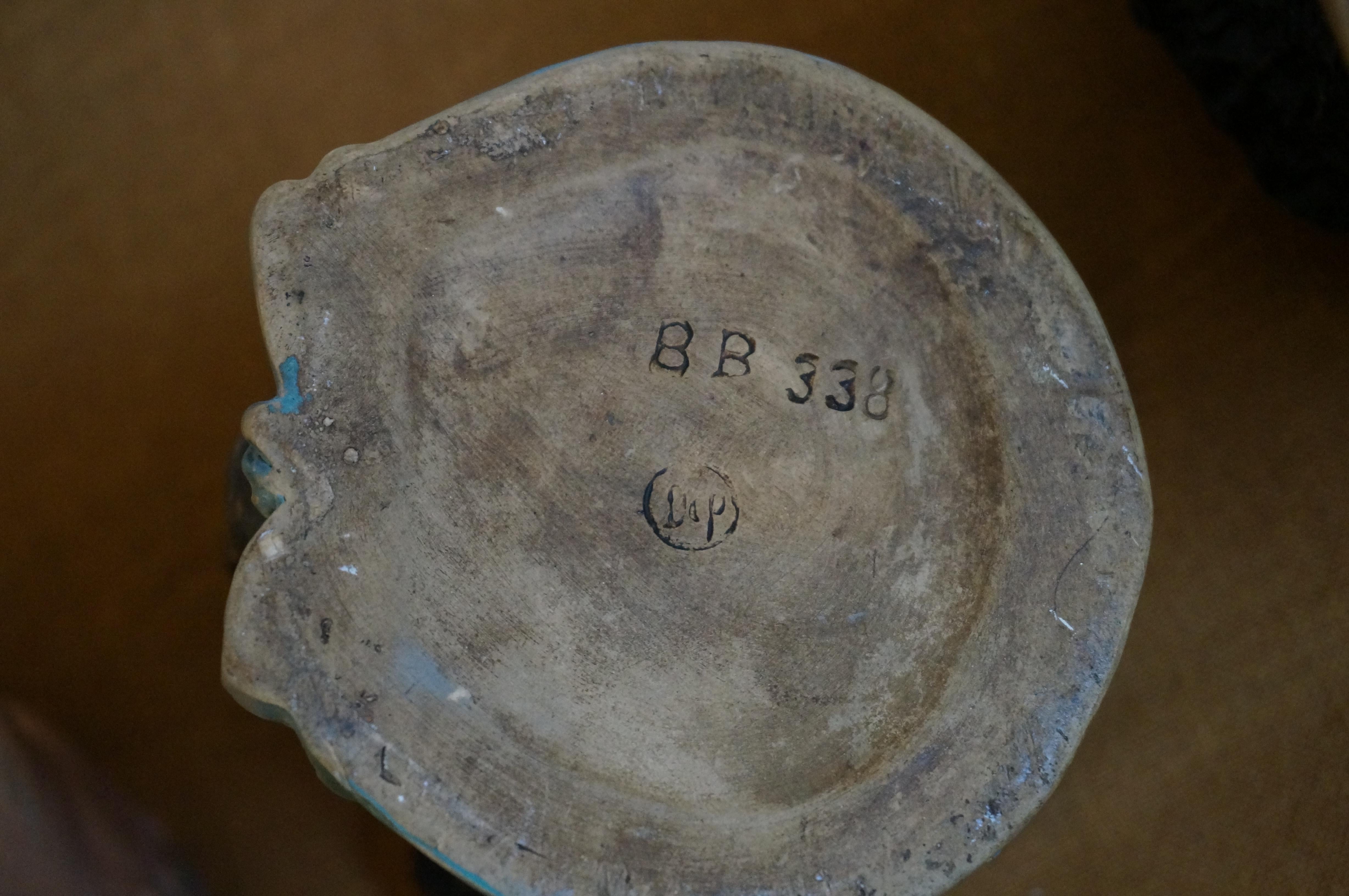 Seltene Sammlung 5 antike Keramik-Tabakdosen Humidors Figural, Bernard Bloch, Bernard Bloch im Angebot 8
