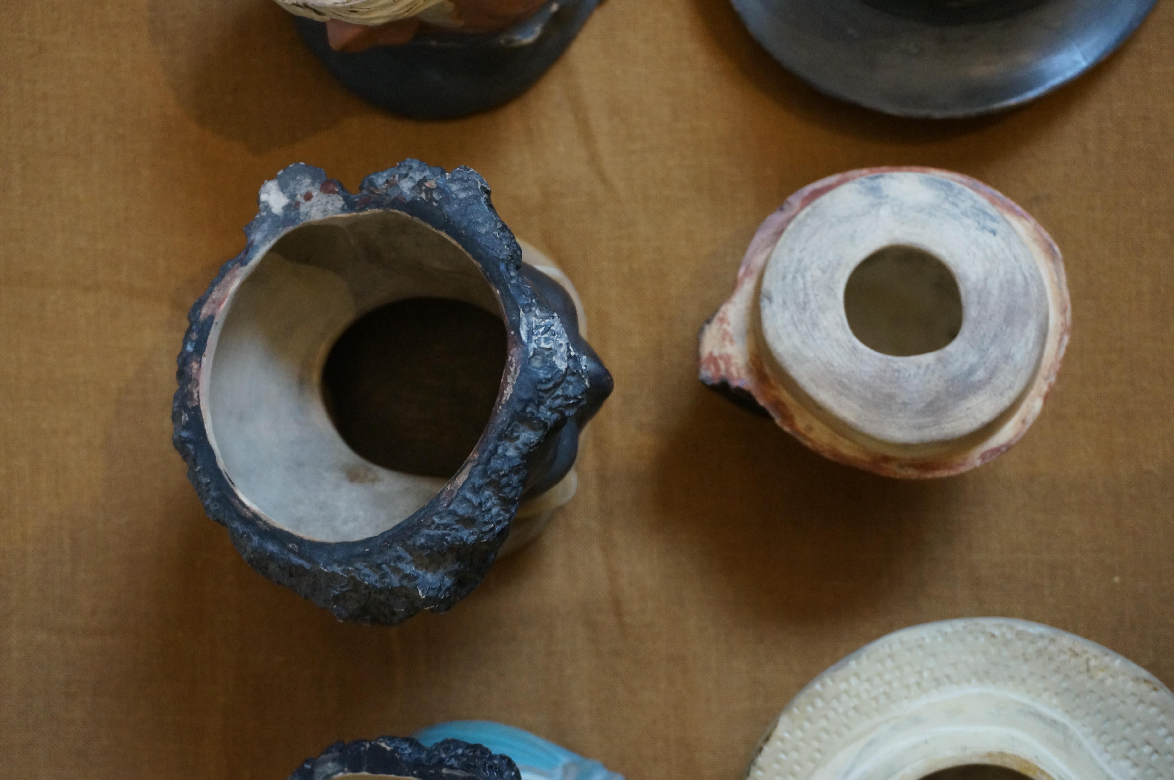 Seltene Sammlung 5 antike Keramik-Tabakdosen Humidors Figural, Bernard Bloch, Bernard Bloch im Angebot 12