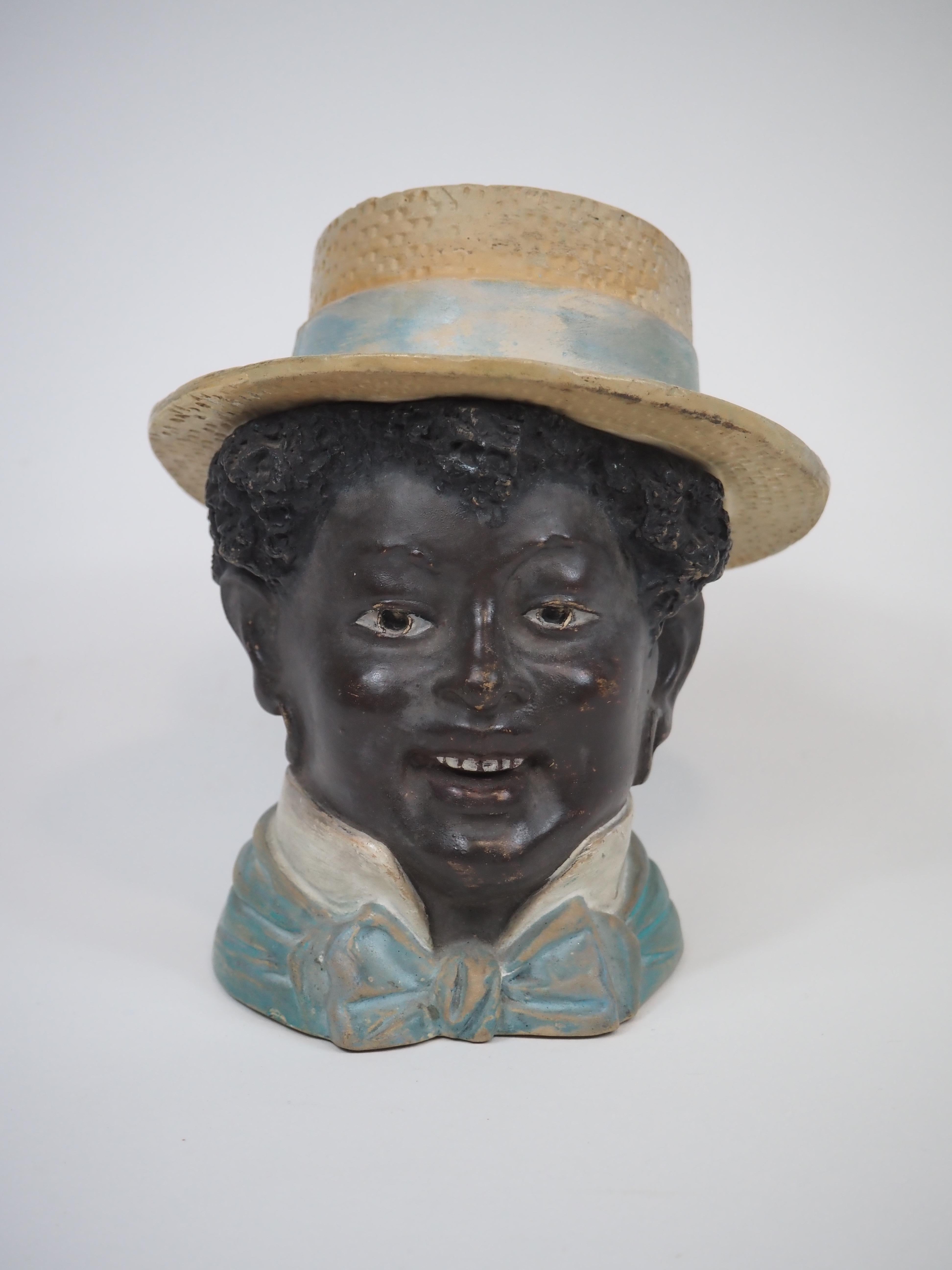 Rara colección 5 Tarros de Cerámica Antigua Humidificadores Figural, Bernard Bloch en venta 4