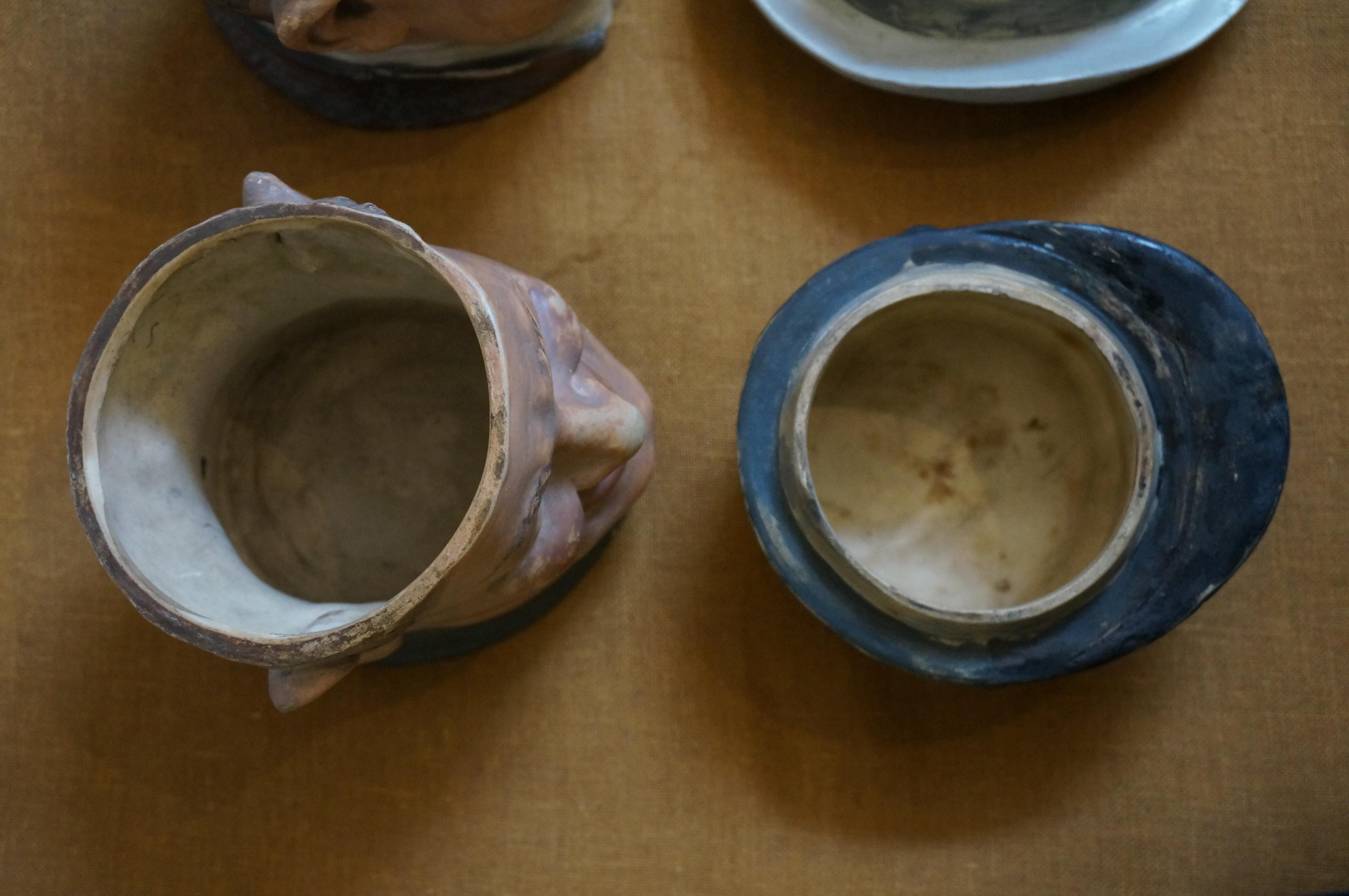 Seltene Sammlung 5 antike Keramik-Tabakdosen Humidors Figural, Bernard Bloch, Bernard Bloch im Angebot 15