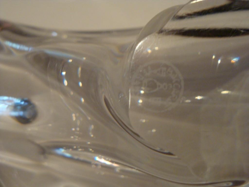 French Rare Collection Of 3 Estate Baccarat Piece Centerpiece Bowl With Two Ashtrays For Sale