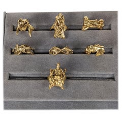 Rara collezione di anelli erotici fusi