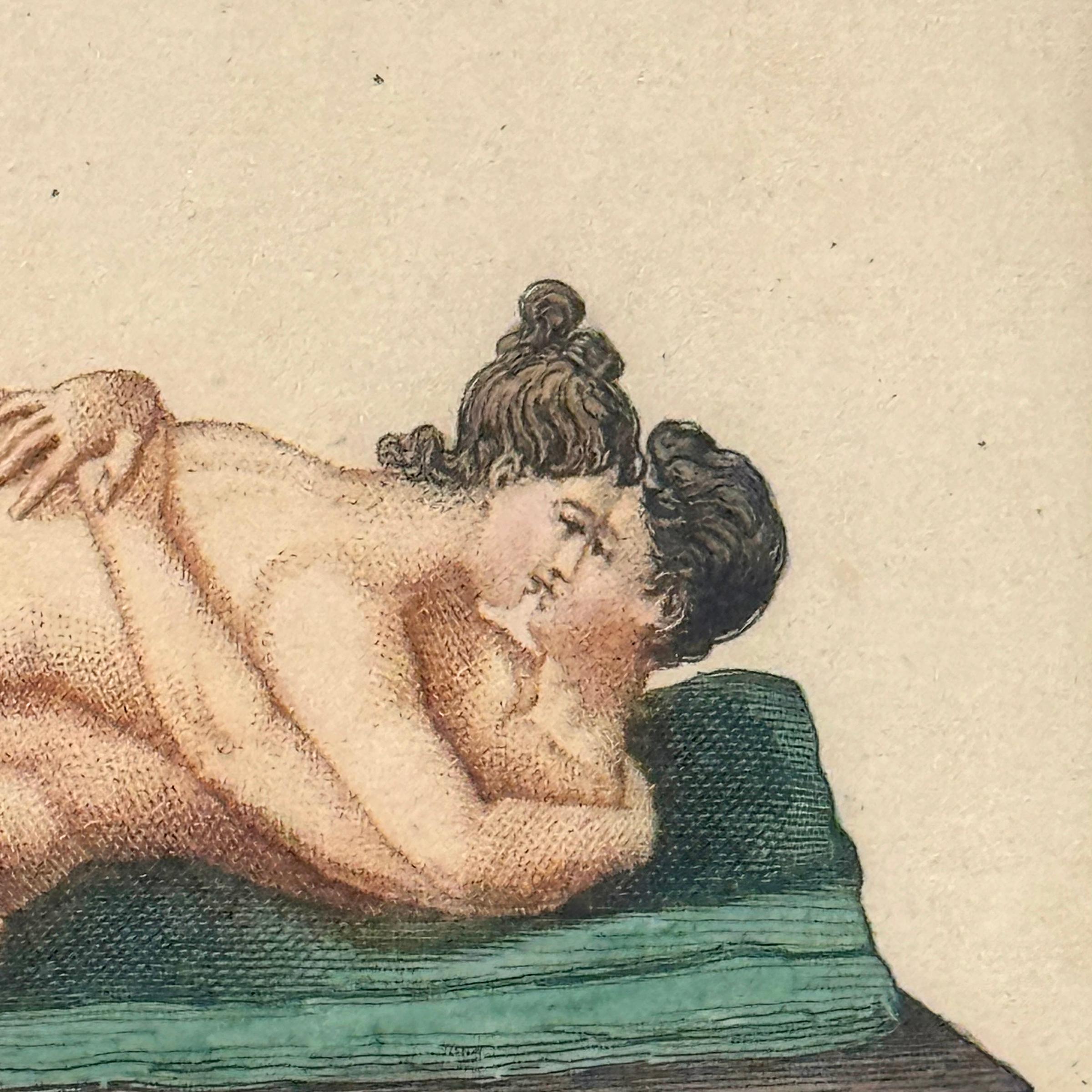 Seltene Sammlung von vier pompejanischen erotischen Radierungen von Auguste Delvaux, 1836 im Angebot 7