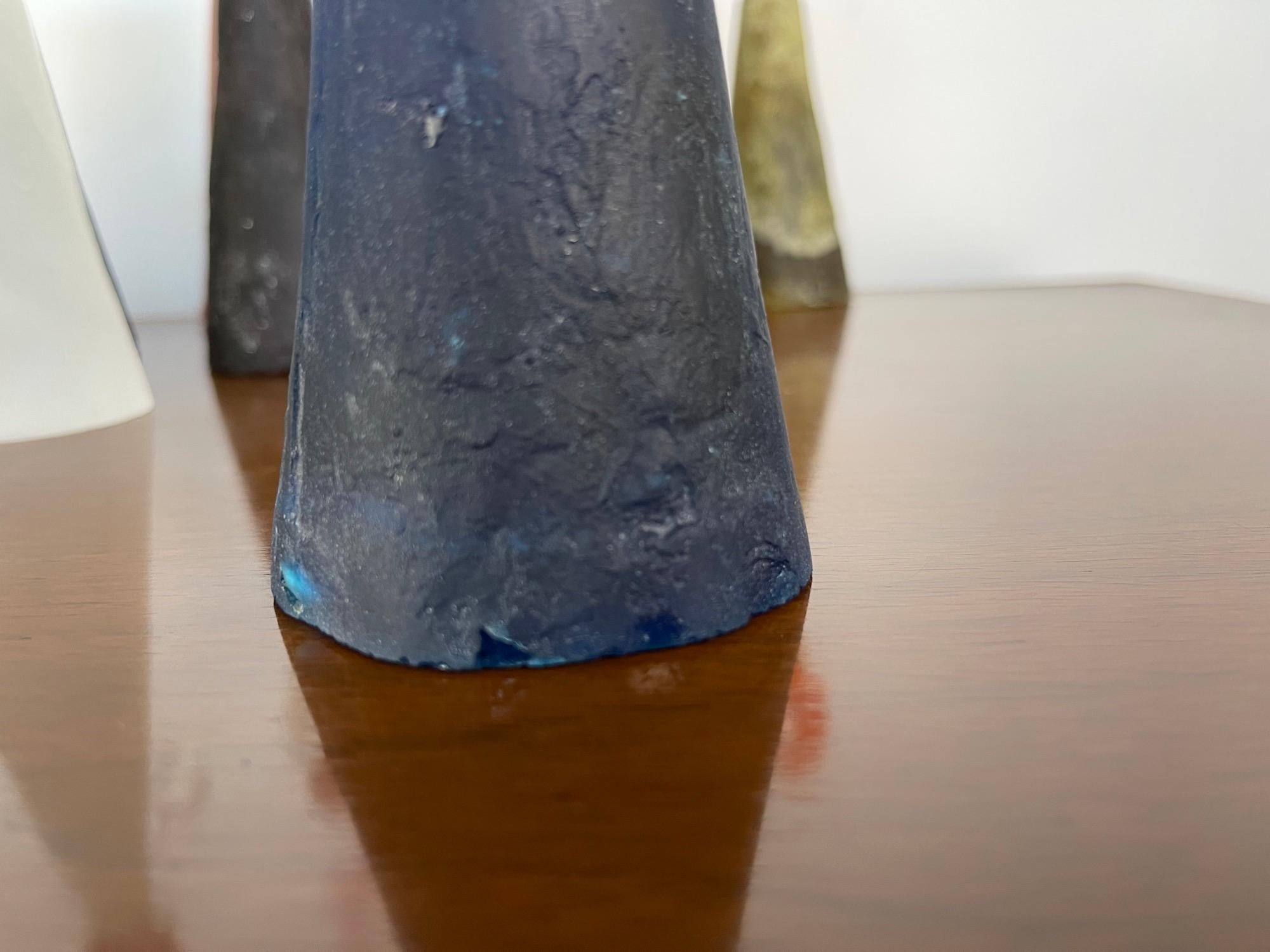 Rare Collection of Post Modern Memphis Art Glass Sculptures by Lucartha Kohler  For Sale 4
