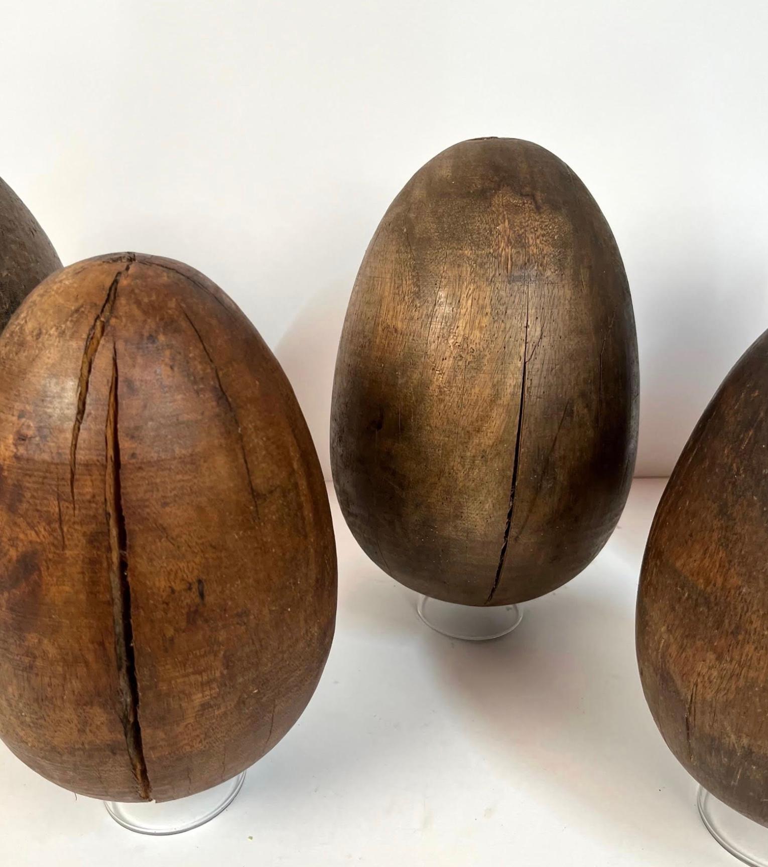American Craftsman Rare Collection of Large Antique Egg Molds