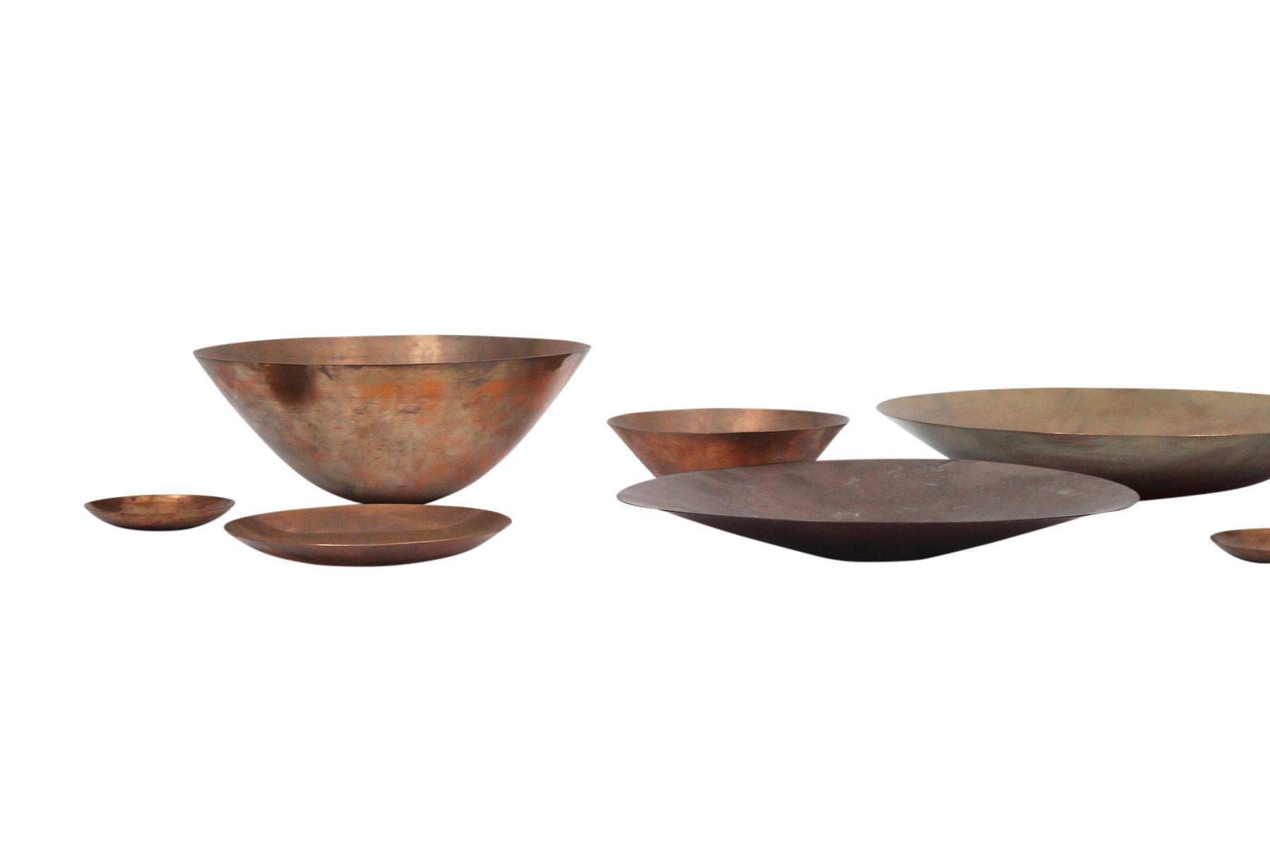 Mid-Century Modern Rare Collection of Spun Vessels by Ronald Hayes Pearson