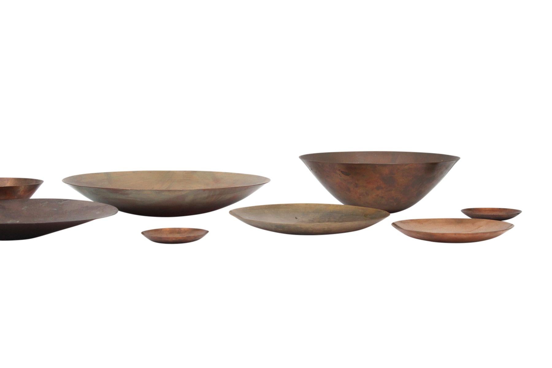 American Rare Collection of Spun Vessels by Ronald Hayes Pearson