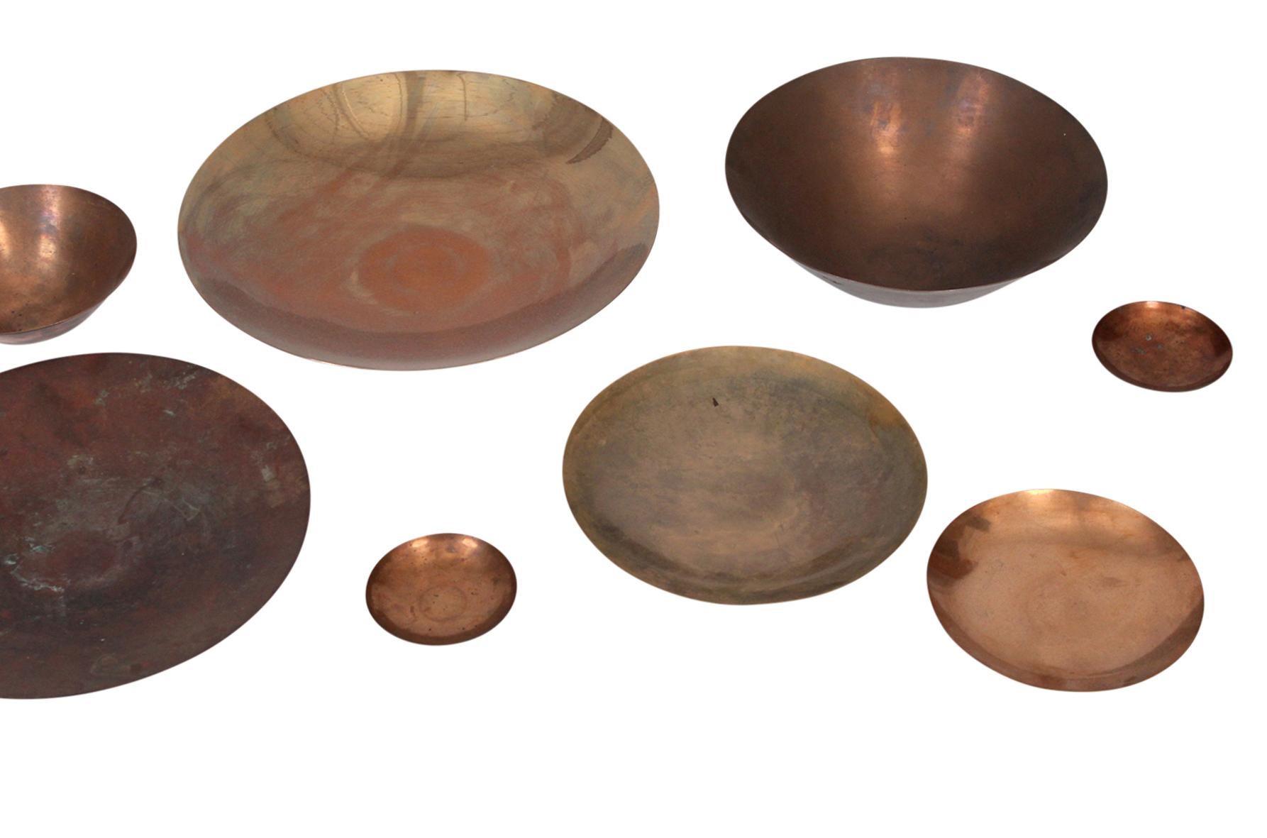 20th Century Rare Collection of Spun Vessels by Ronald Hayes Pearson