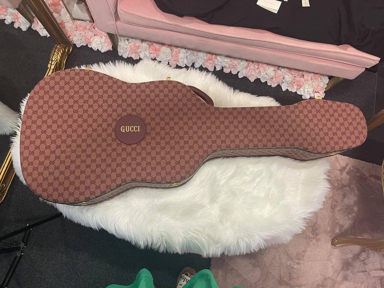 RARE - Collector's Piece Designer Gucci GG Guitar Case For Sale at 1stDibs