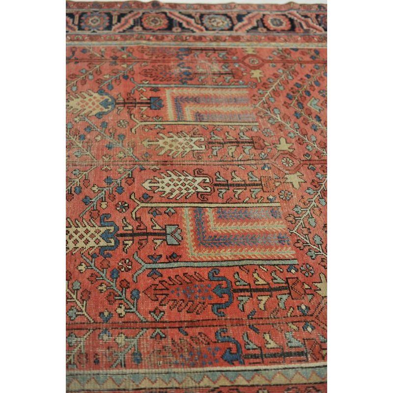 Rare Collector's Willow Tree of Life Antique Persian Heriz Northwest Village Rug For Sale 8