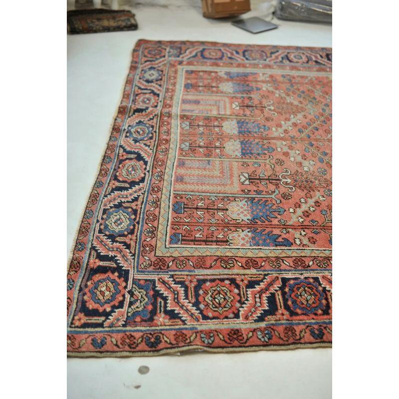 Rare Collector's Willow Tree of Life Antique Persian Heriz Northwest Village Rug For Sale 15