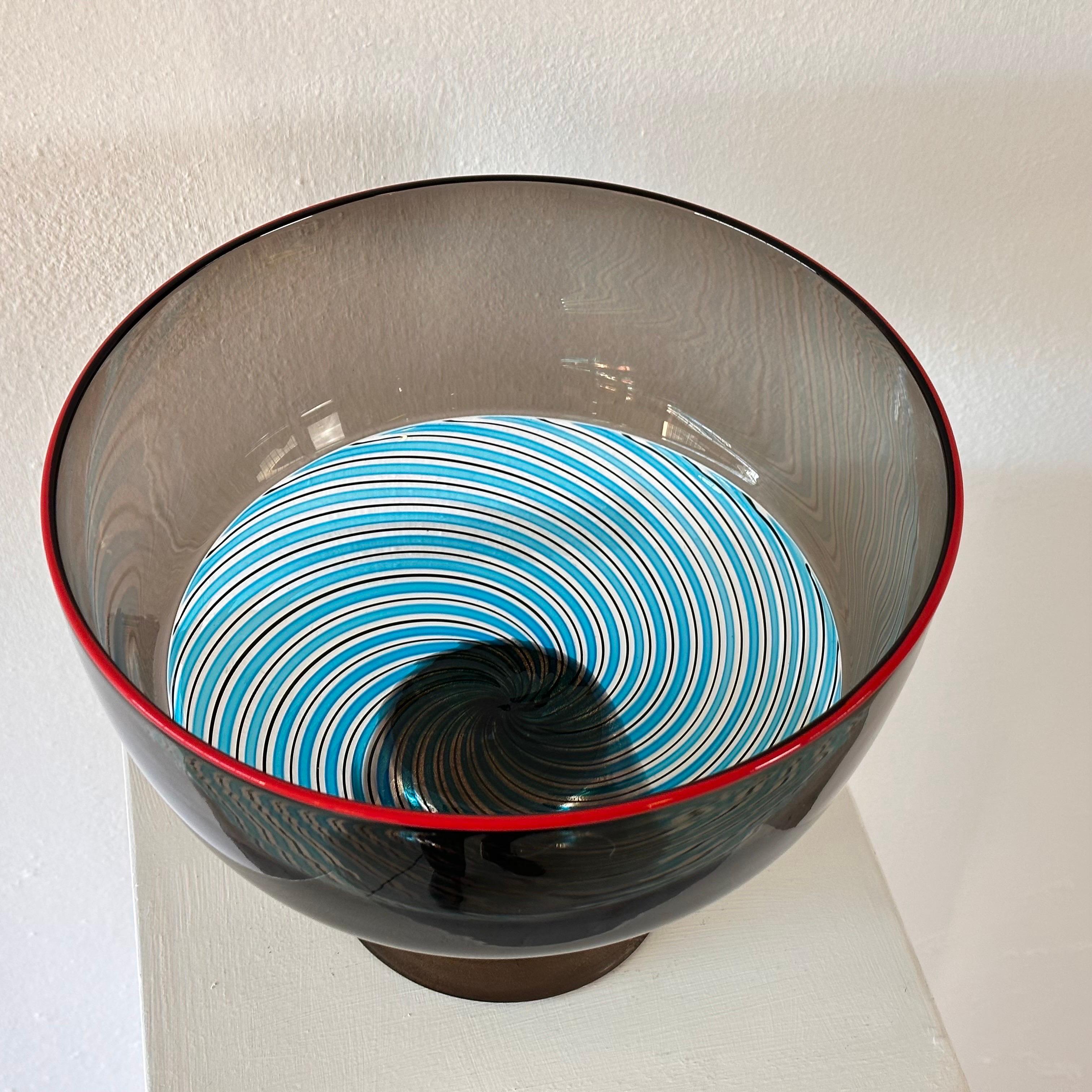 Rare Collector's Yoichi Ohira Murano Glass Vase for Vetreria De Majo, 1990s For Sale 3