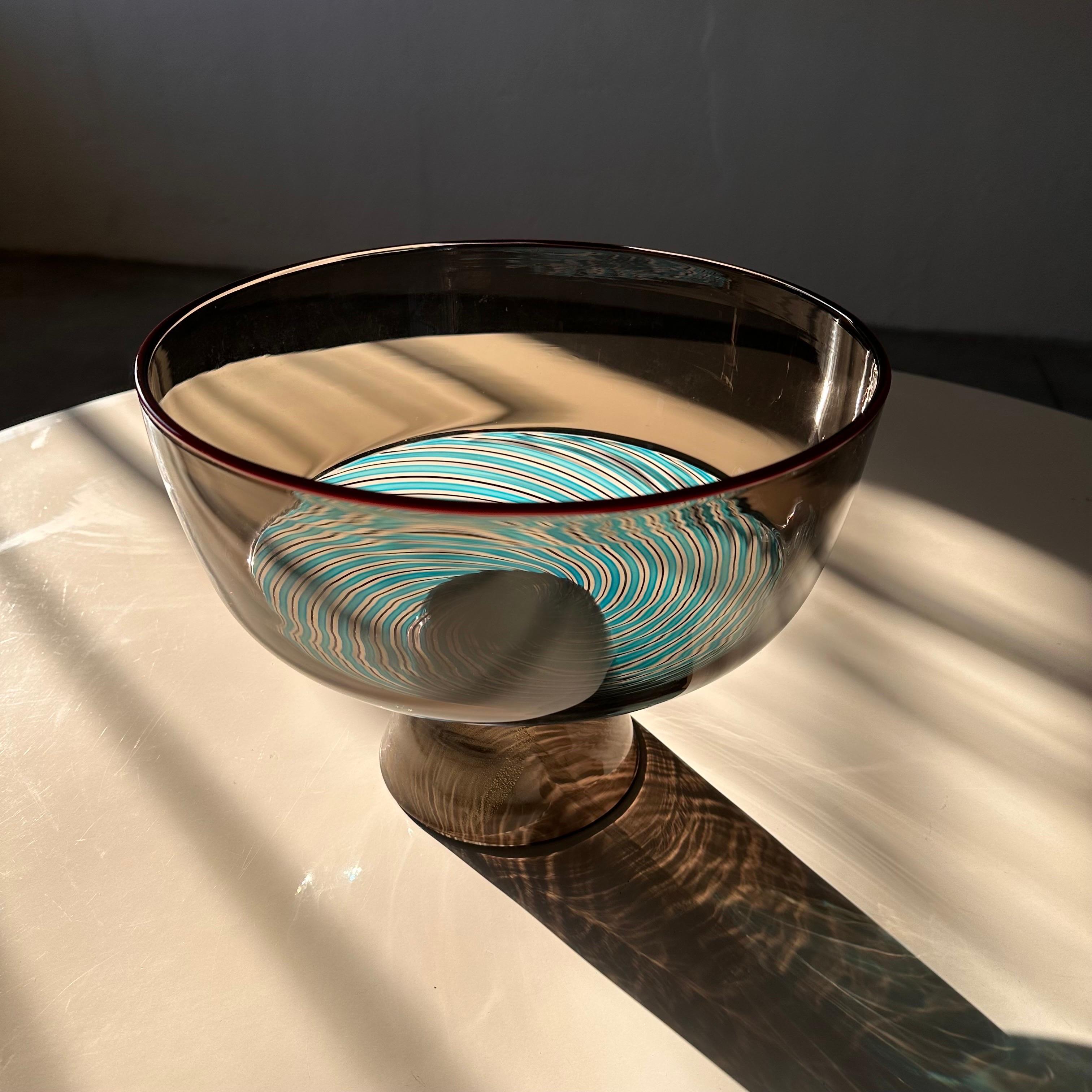 Rare Collector's Yoichi Ohira Murano Glass Vase for Vetreria De Majo, 1990s For Sale 6