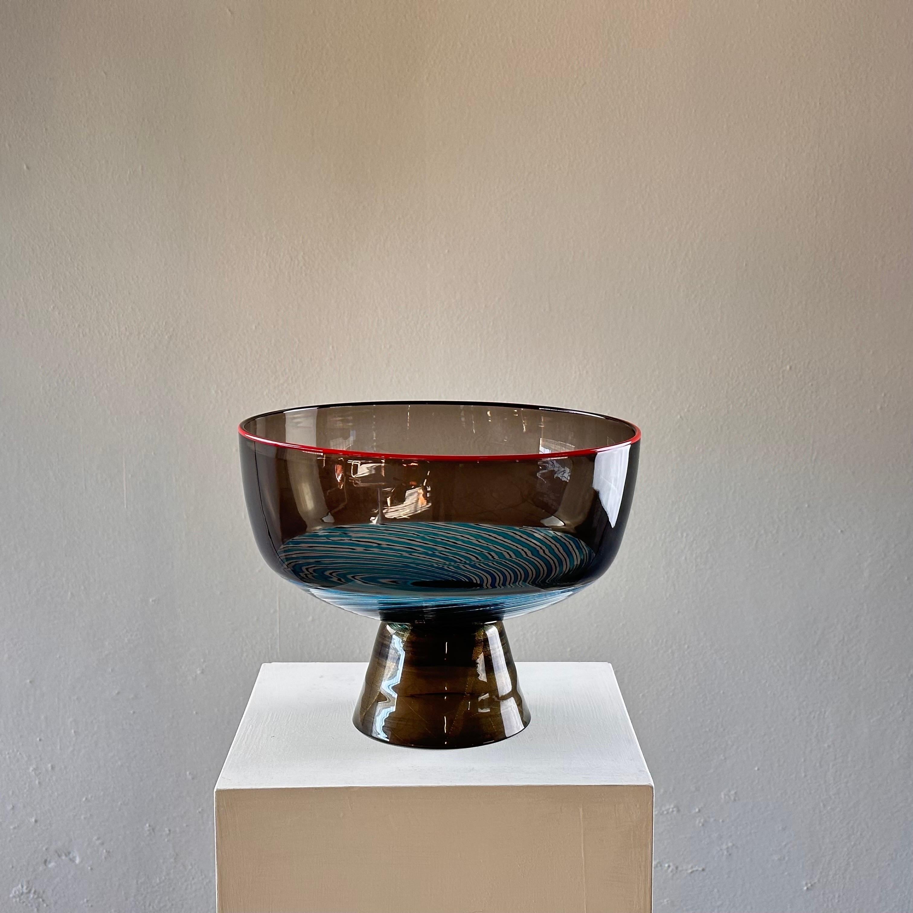Or Rare vase de collection en verre de Murano de Yoichi Ohira pour Vetreria De Majo, années 1990 en vente