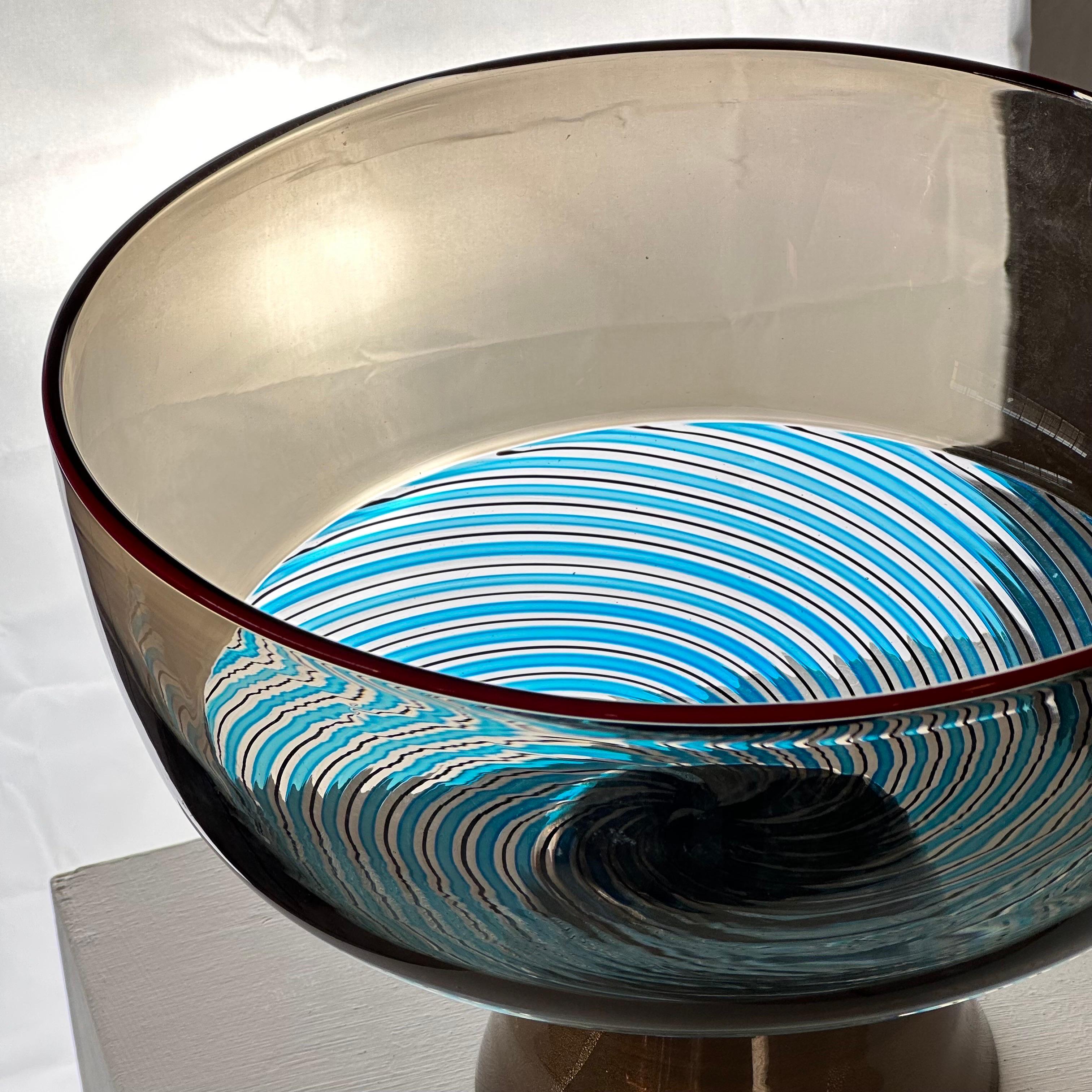 Rare Collector's Yoichi Ohira Murano Glass Vase for Vetreria De Majo, 1990s For Sale 2