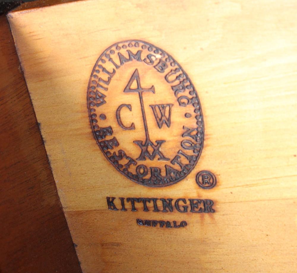 Federal Rare Colonial Williamsburg Kittinger Brandy Board Sideboard Buffet Server