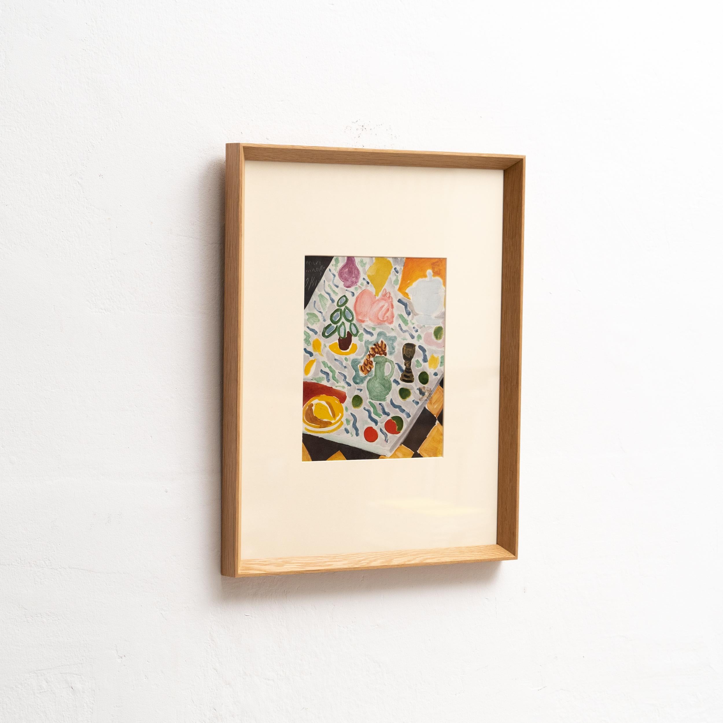 Rara litografía en color: Un vistazo a la maestría artística de Matisse Moderno de mediados de siglo en venta