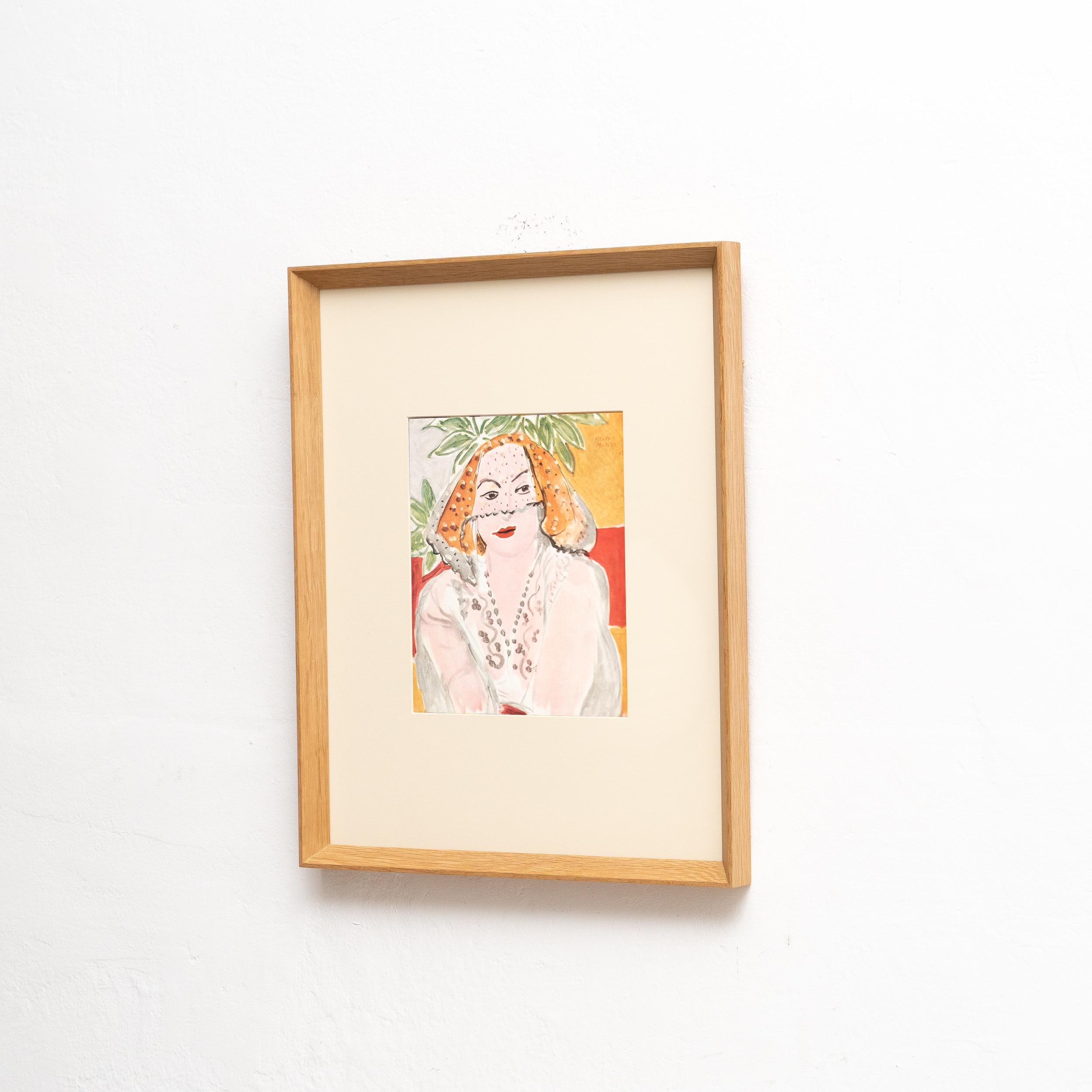 Mid-Century Modern Rare Color Lithograph: A Glimpse into Matisse's Artistic Mastery For Sale