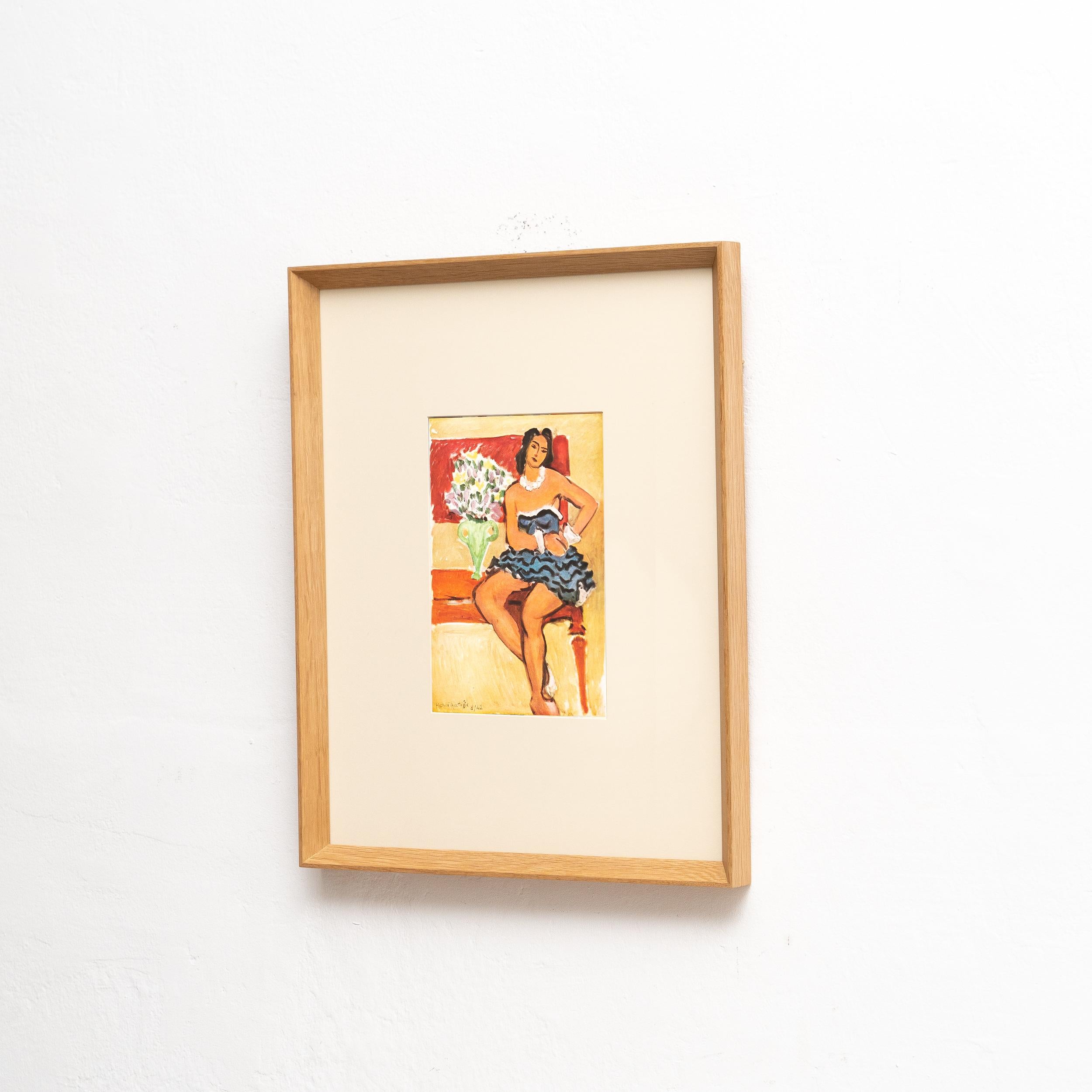 Mid-Century Modern Rare Color Lithograph: A Glimpse into Matisse's Artistic Mastery For Sale
