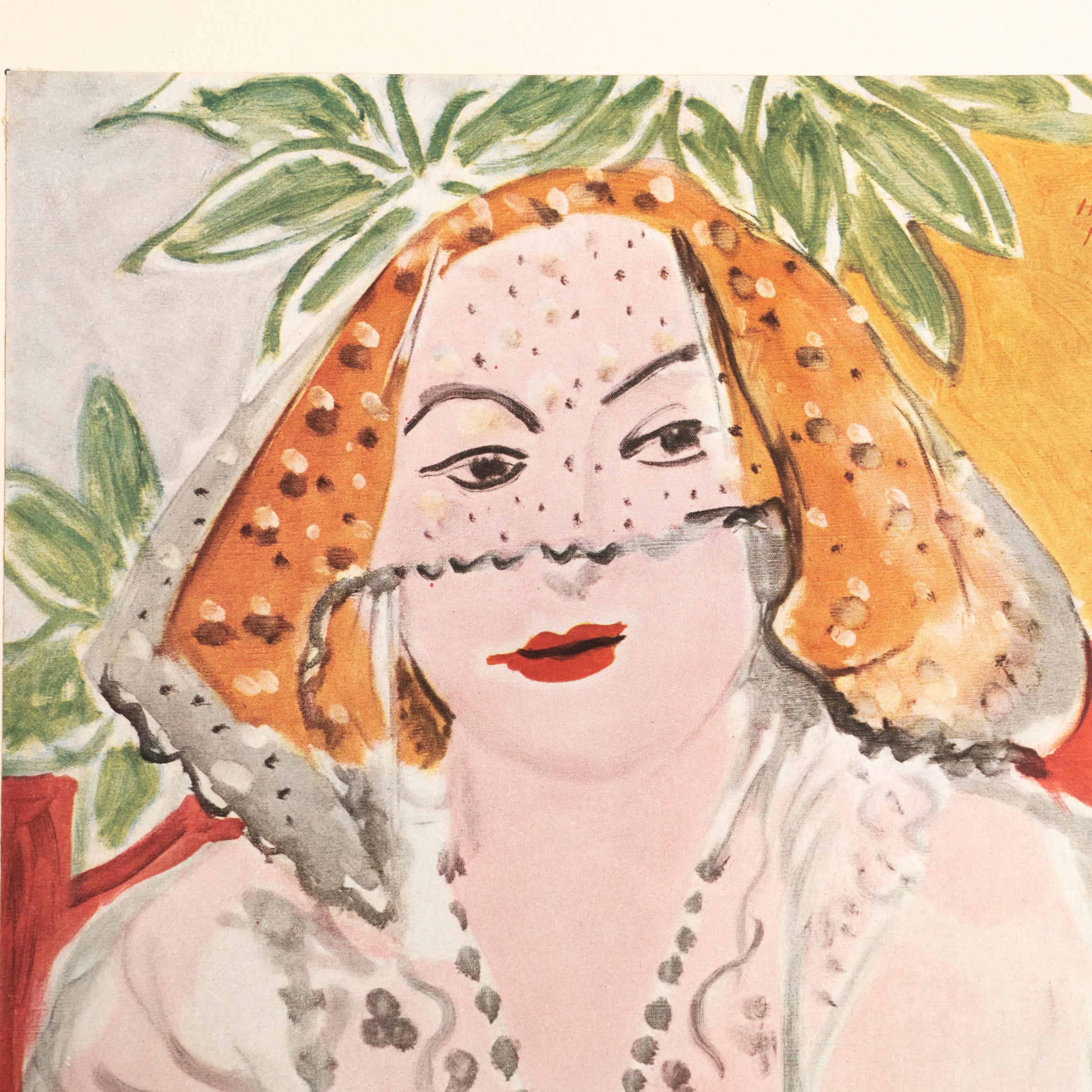 Seltene Farblithographie: Ein Einblick in Matisse' künstlerische Meisterschaft im Zustand „Gut“ im Angebot in Barcelona, Barcelona